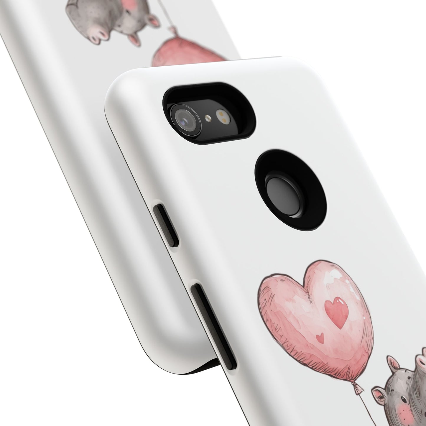 Cute Hippo Phone Case - Good Vibes Design, Animal Lover Gift, Fun Accessory, Birthday Present, Phone Accessories