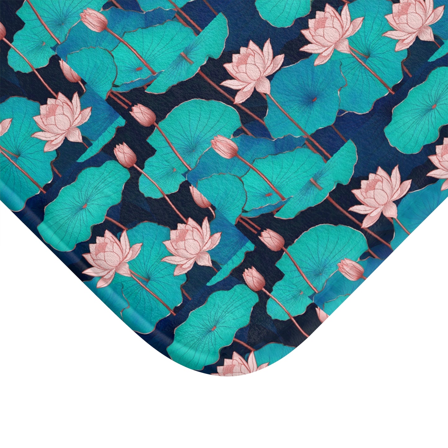 Stylish Floral Bath Mat - Serene Decor for the Bathroom, Spa, or Relaxation Space, Gift for Housewarming, Mother's Day, or Any Occasion