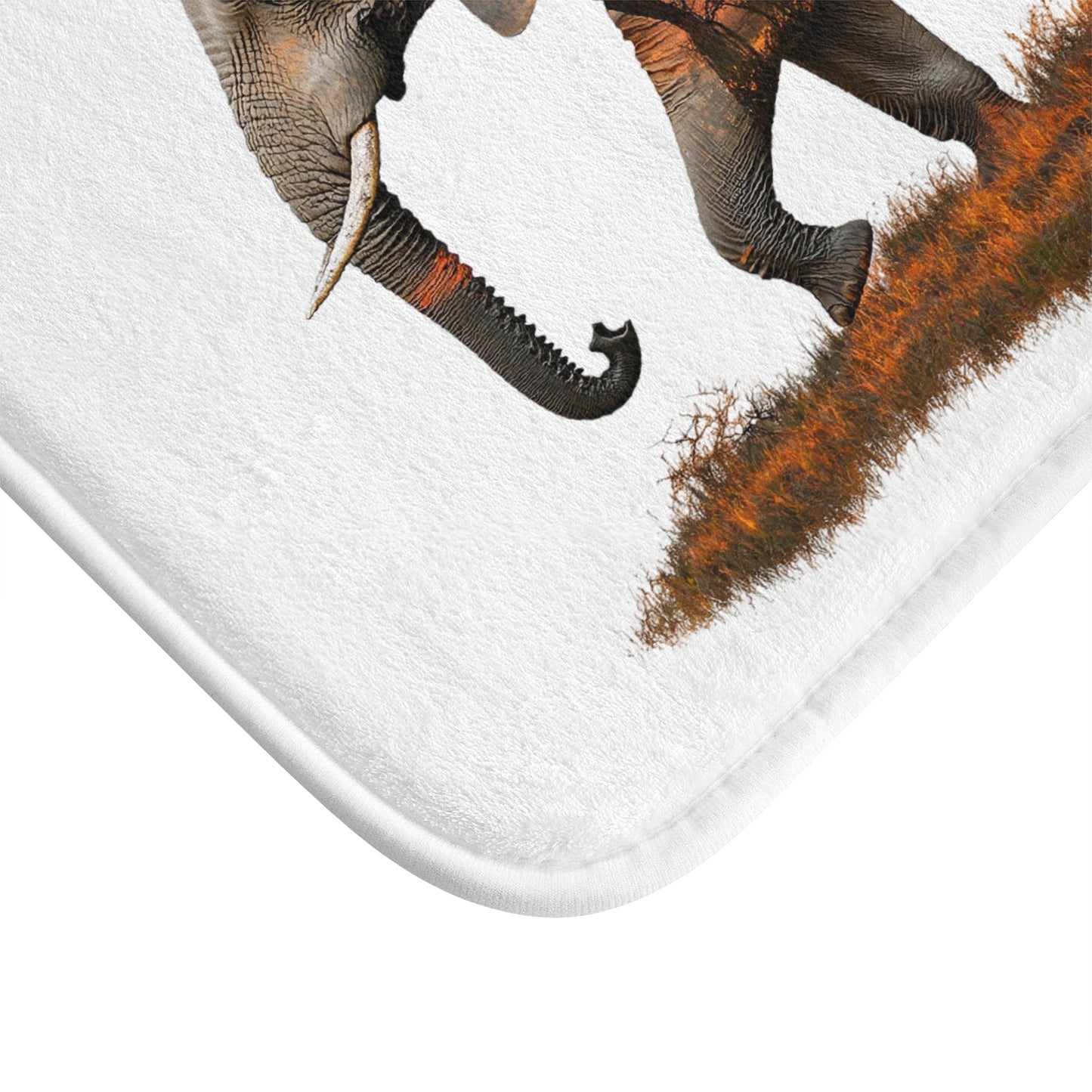 Elephant Sunset Bath Mat, Nature-Inspired Home Decor, Animal Lover Gift, Bathroom Accessory, Eco-Friendly Bathroom Rug
