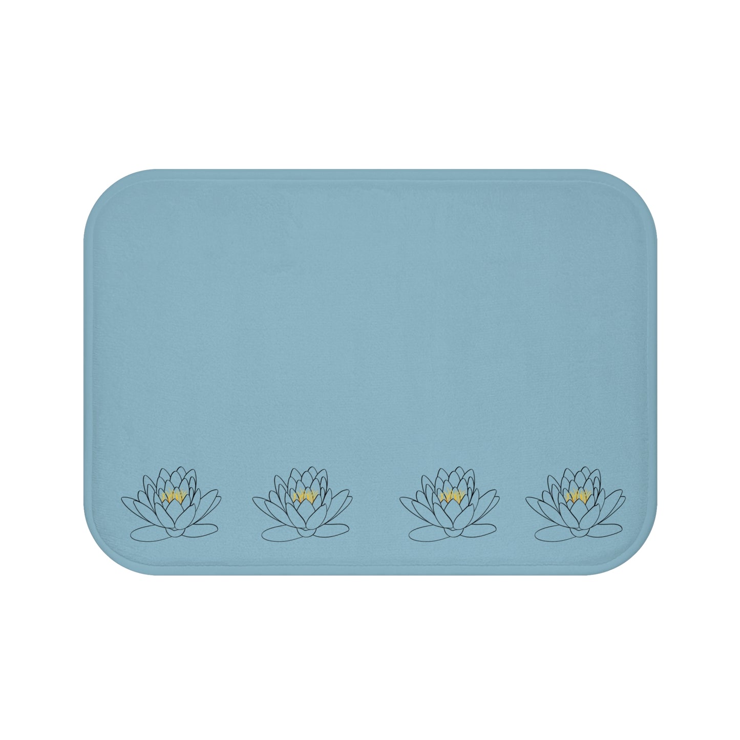 Tranquil Lotus Bath Mat - Spa Vibe, Bathroom Decor, Home Relaxation, Gift for Her, Yoga Accessories