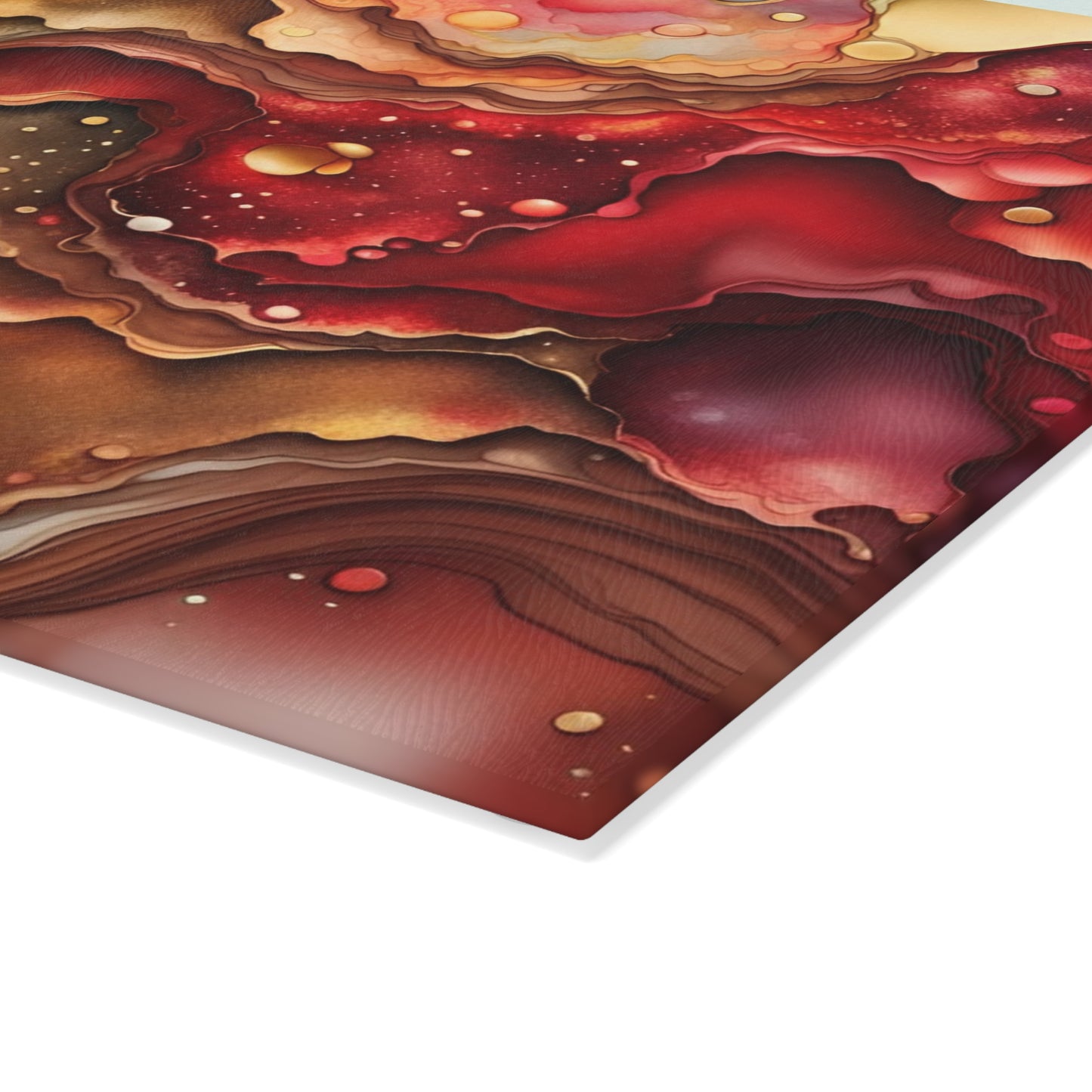 Elegant Resin-Inspired Glass Cutting Board - Perfect for Entertaining, Housewarming Gift, Kitchen Décor, Wedding Gift, Charcuterie Board