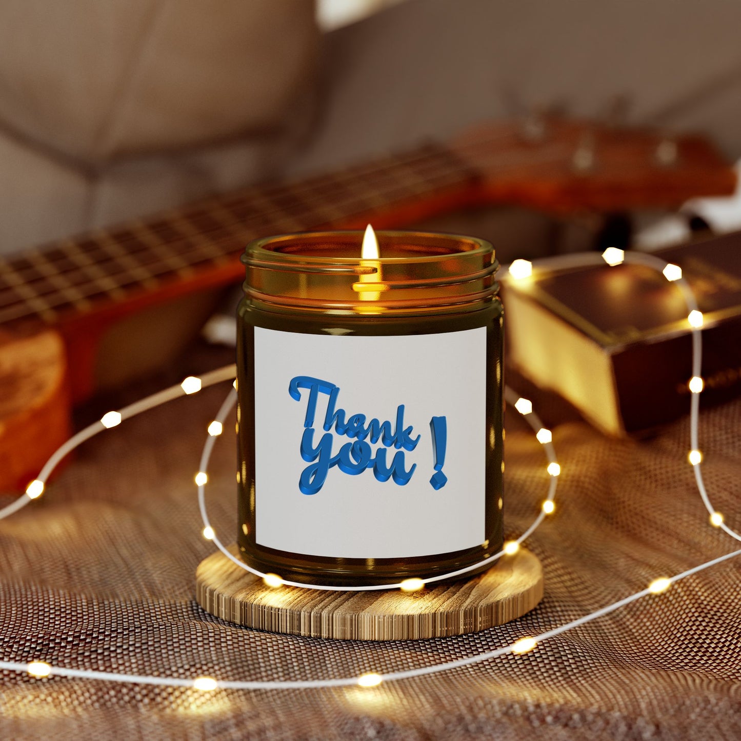 Thank You Scented Candles | Coconut Apricot Wax | Gift for Any Occasion | Home Fragrance | Relaxation | Self-Care | Gift Idea | 4oz, 9oz