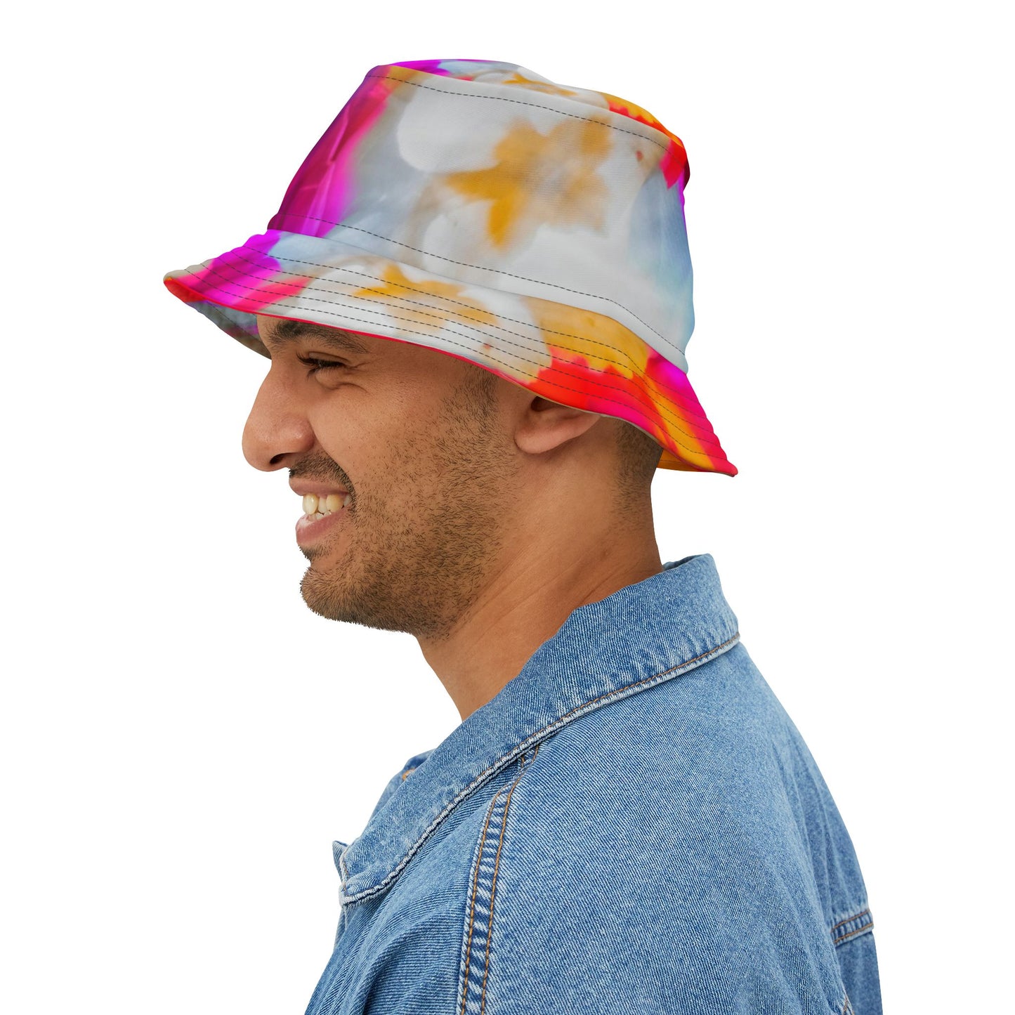 Vibrant Floral Bucket Hat, Stylish Summer Accessory, Beach Wear, Festival Hat, Outdoor Sun Protection, Gift for Nature Lovers