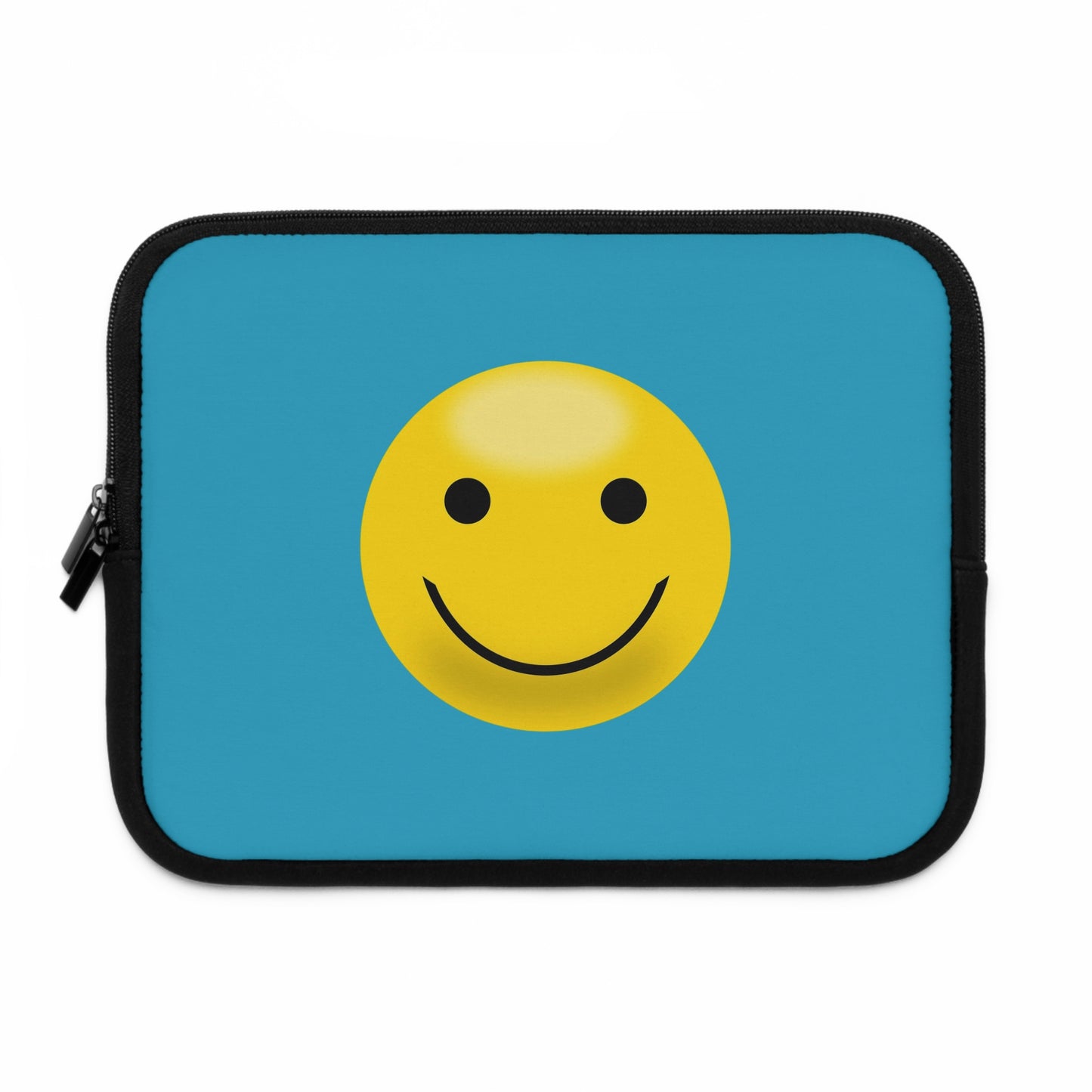 Smiley Face Laptop Sleeve | Cute Laptop Case, Tech Accessory, Gift for Students, Personalized Tech Sleeve, Vibrant Laptop Cover