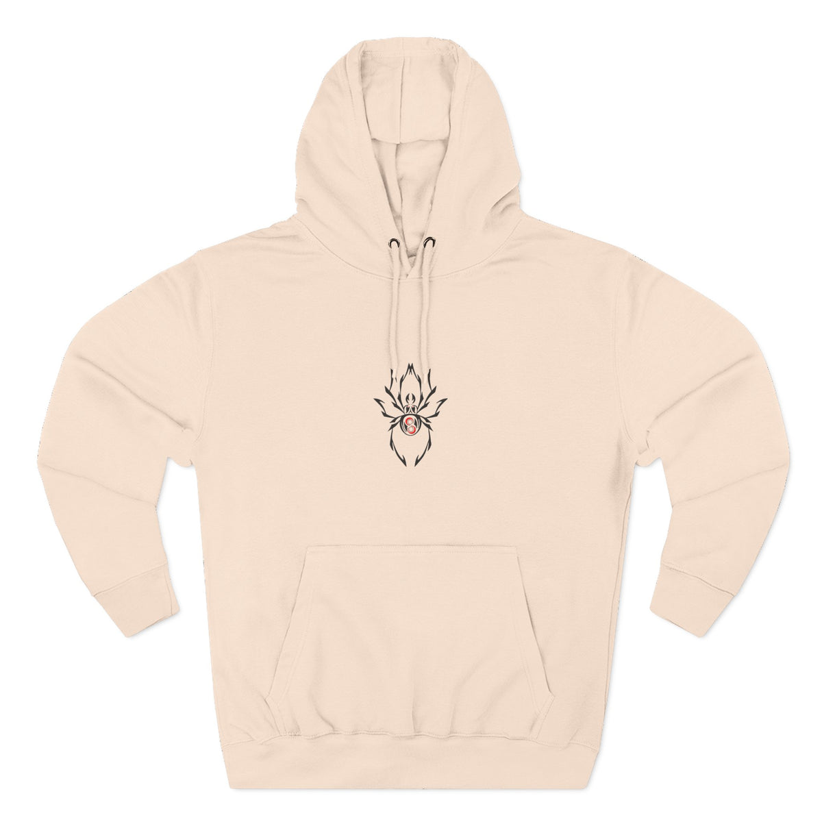 Cozy Spider Fleece Hoodie - Spooky Fashion, Unisex Casual Wear, Halloween Gift, Fall Fashion, Comfortable Layering