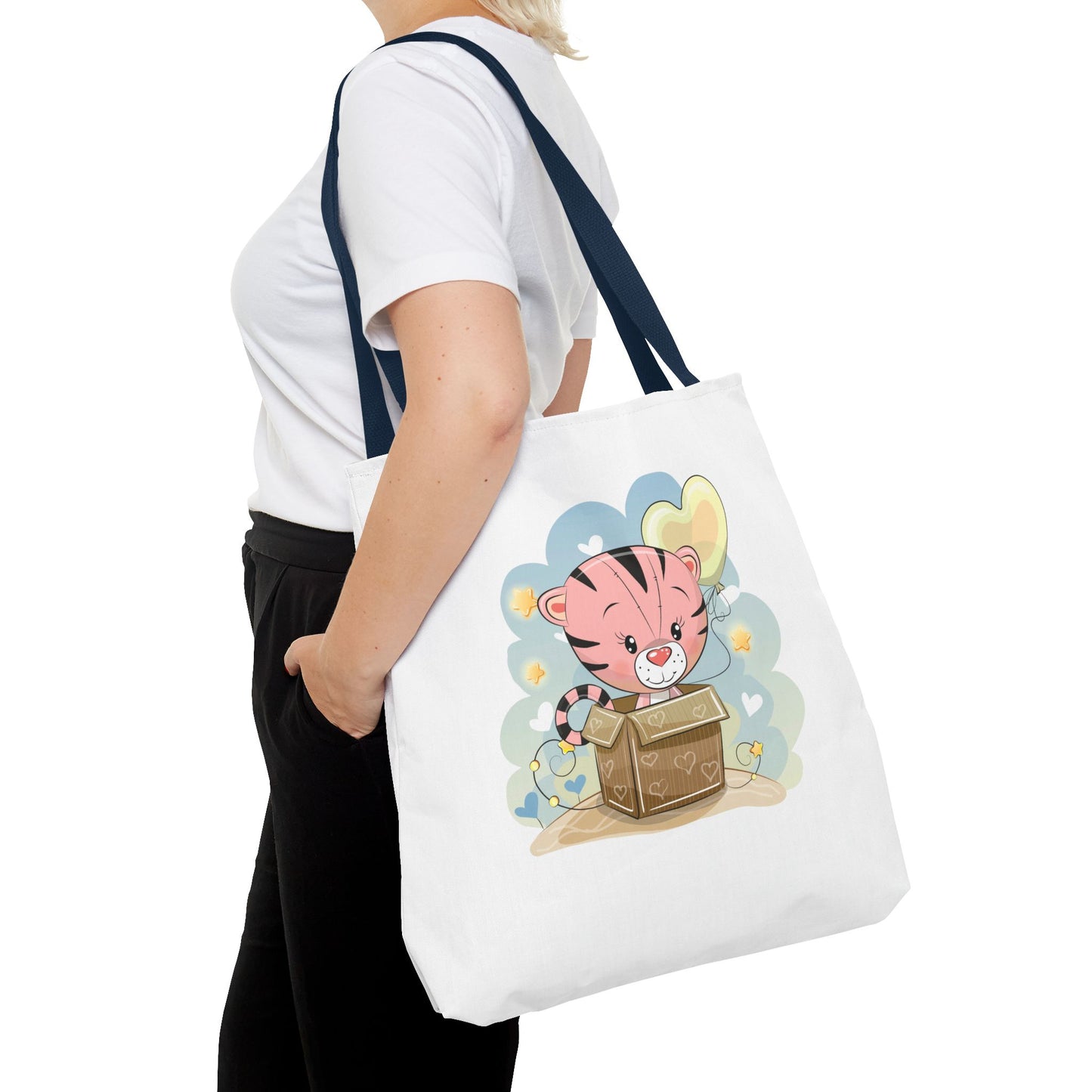 Cute Tiger Tote Bag Cute Shopping Bag, Eco-Friendly Tote, Kids' Tote