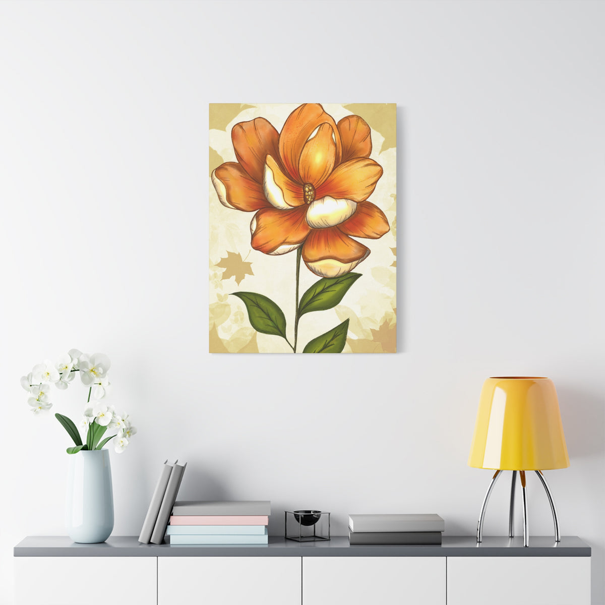 Copy of Matte Canvas, Stretched, 1.25" Tulips Pink and Purple Flowers