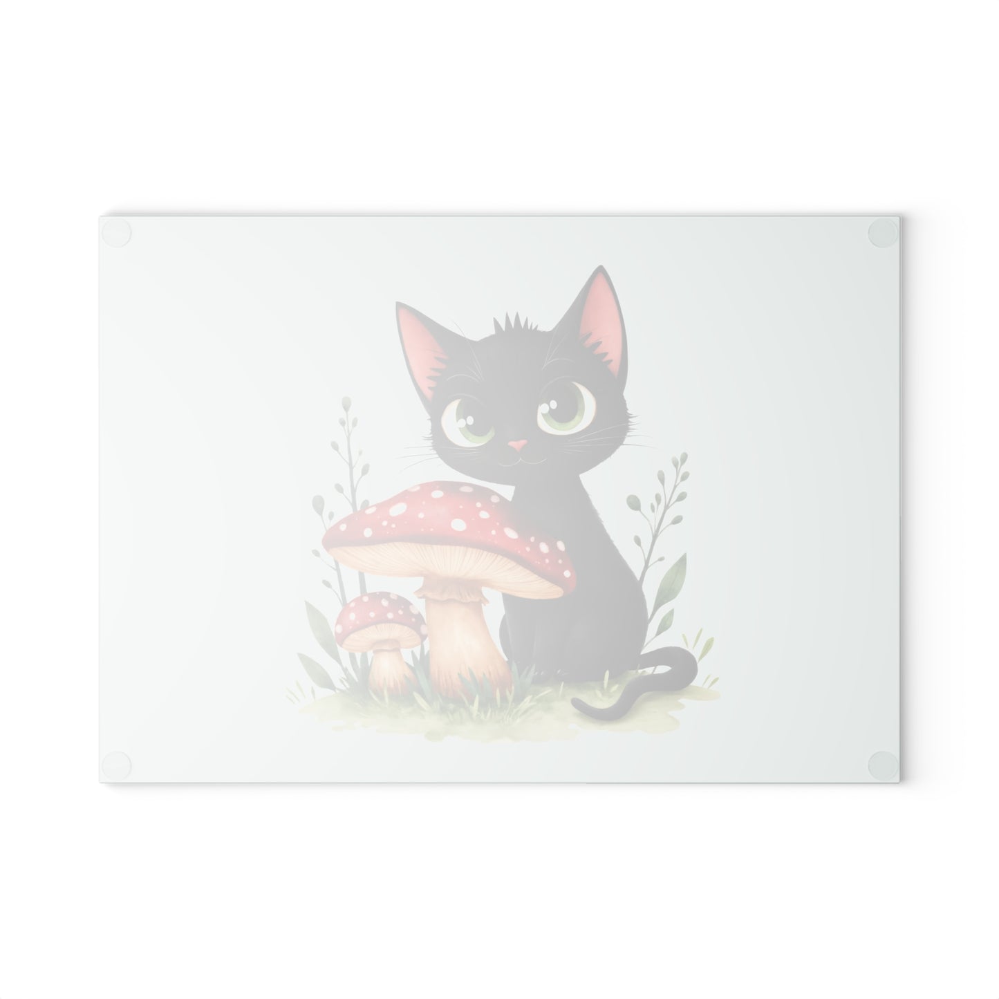 Whimsical Cat Glass Cutting Board, Cute Kitchen Decor, Cat Lover Gift, Unique Housewarming Gift, Cooking Accessory, Pet-Themed Kitchenware