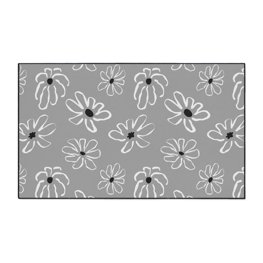 Daisy Pattern Heavy-Duty Floor Mat – Durable Non-Slip Entry & Kitchen Rug