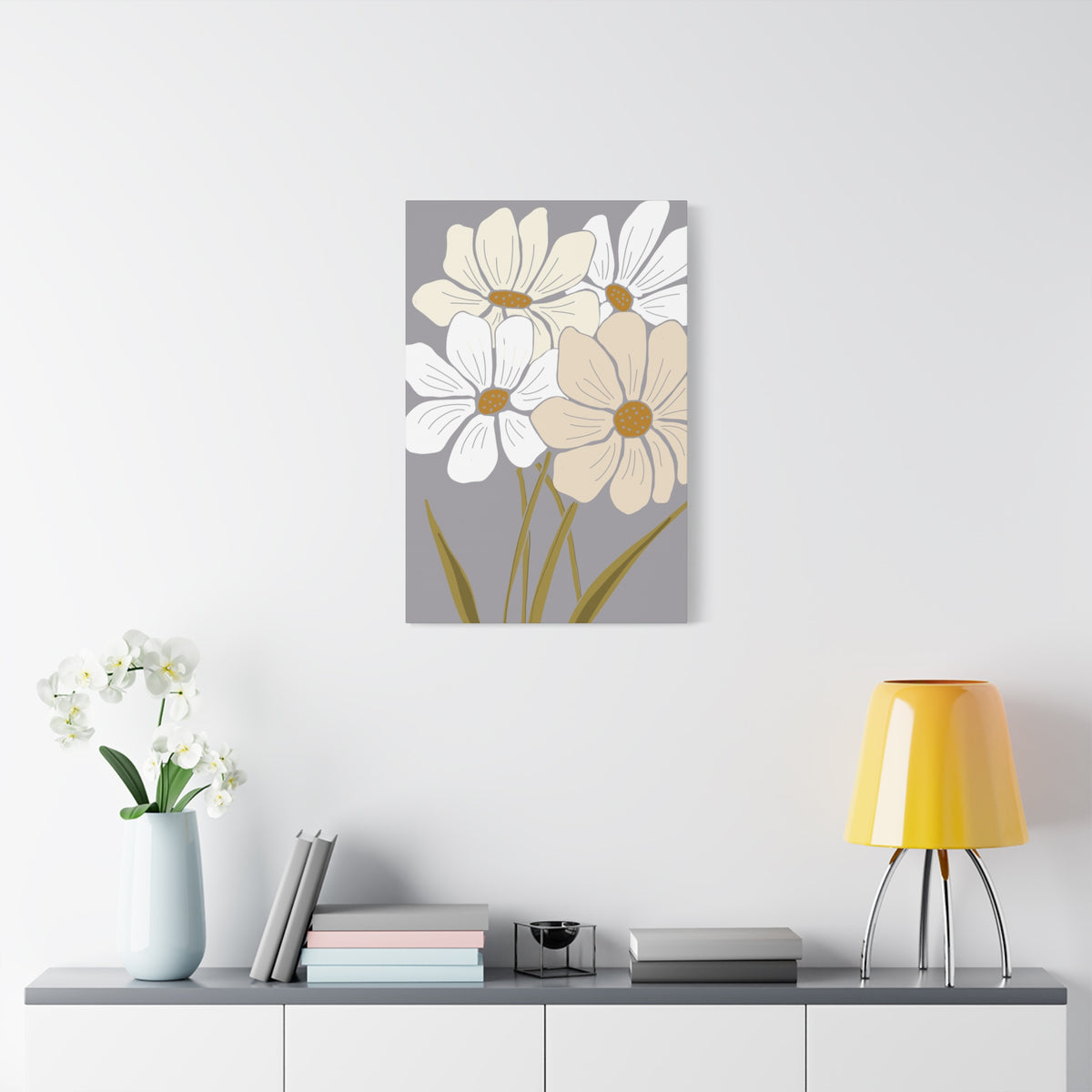 Copy of Copy of Matte Canvas, Stretched, 1.25" Tulips Pink and Purple Flowers