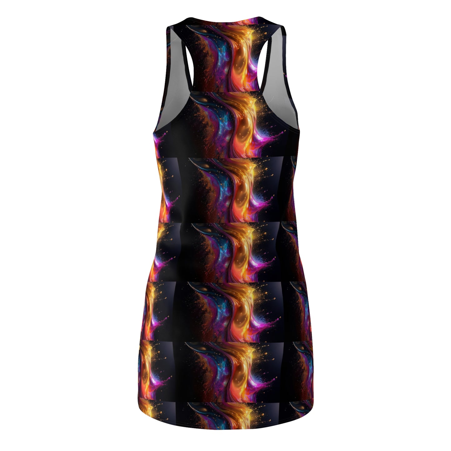 Galaxy Dreams Women's Racerback Dress, Stylish Summer Dress, Bohemian Dress, Festival Outfit, Unique Gift Idea, Standout Fashion