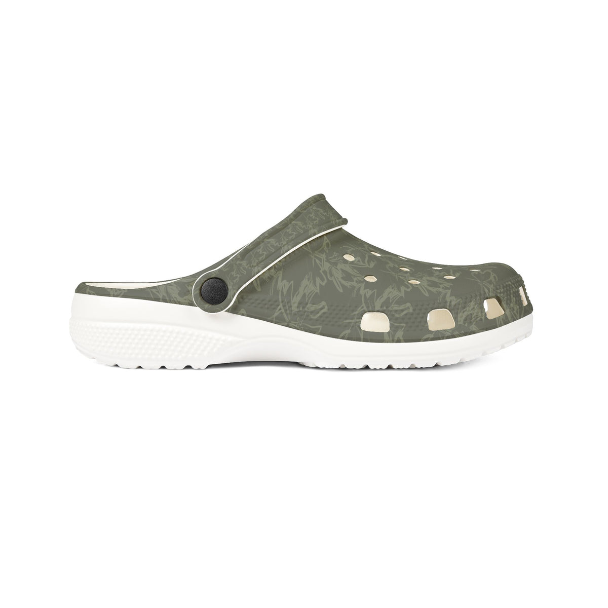 Olive Camouflage EVA Foam Clogs – Lightweight Garden & Casual Slip-On Shoes