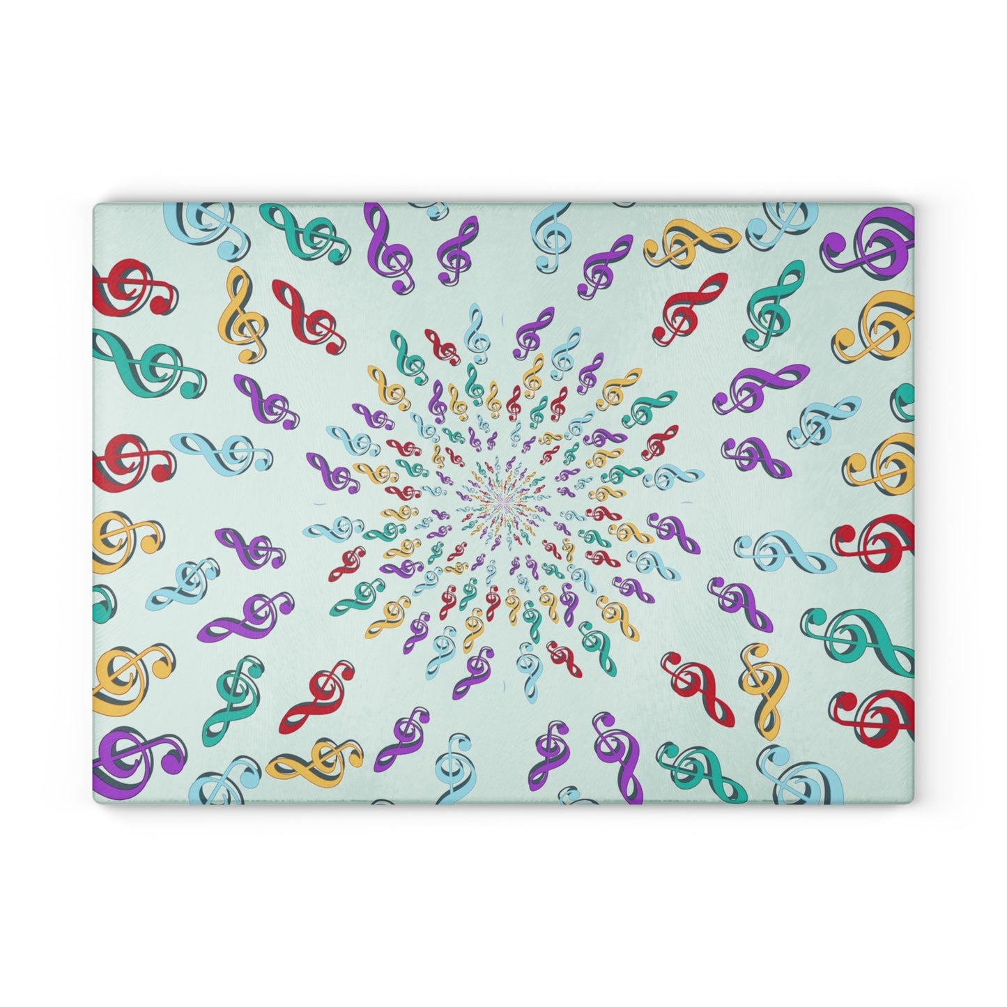 Vibrant Musical Glass Cutting Board, Perfect Gift for Music Lovers, Kitchen Decor, Wedding Gifts, Entertaining Essentials, Unique Home Decor