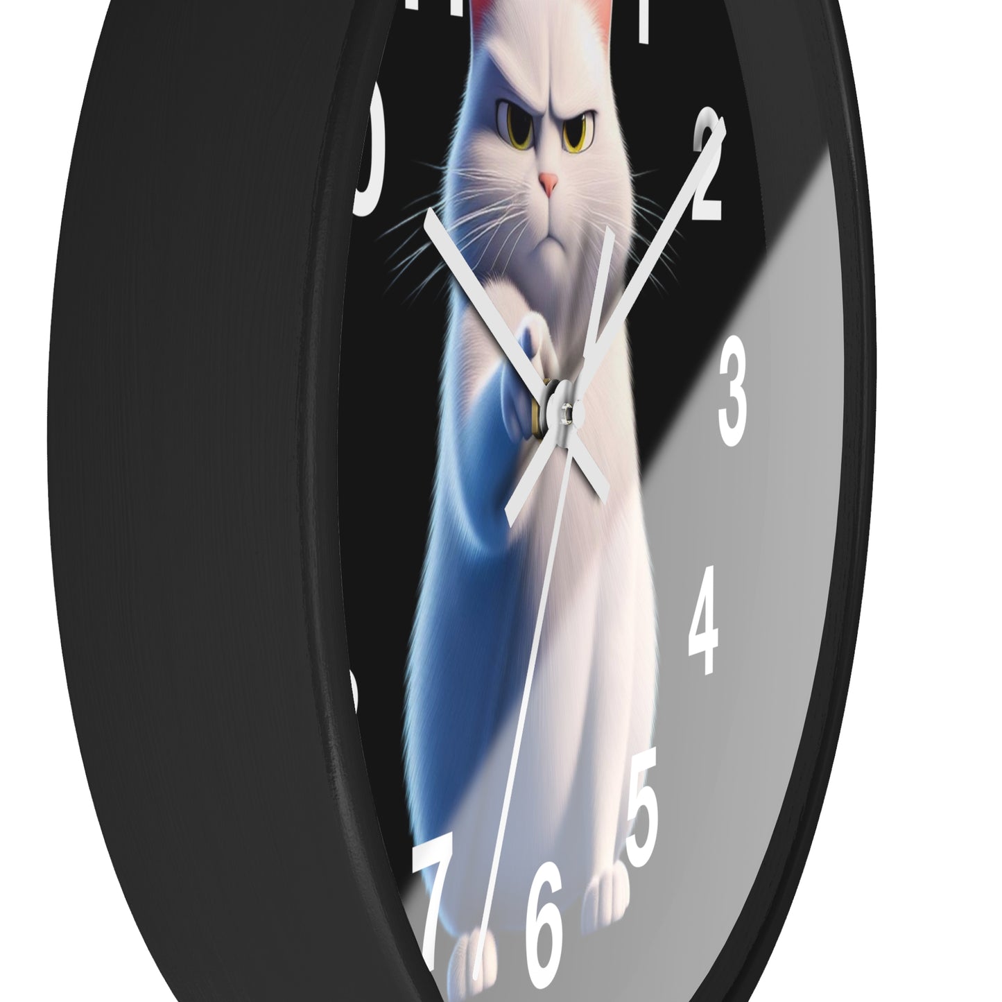 Funny Cat Wall Clock | Pet Decor, Gift for Cat Lovers, Unique Home Decor, Whimsical Clock, Cat-Themed Gift