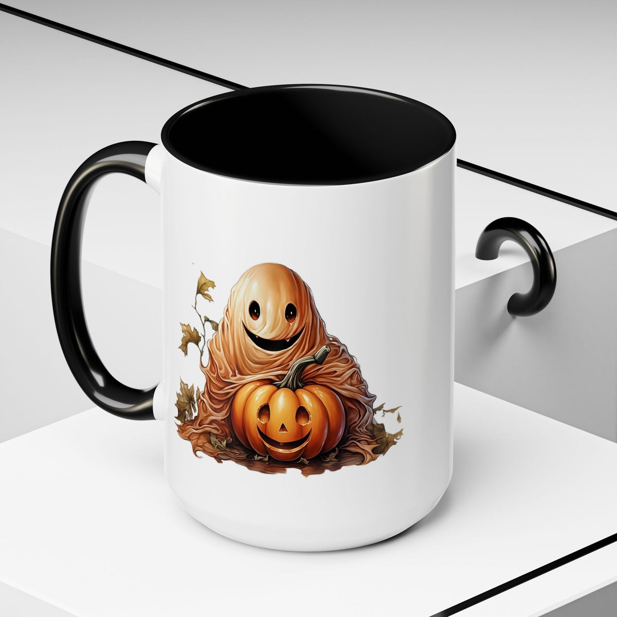 Whimsical Halloween Coffee Mug | Pumpkin-Inspired Drinkware, Cute Fall Decor, Gift for Pumpkin Lovers, Cozy Autumn Vibe