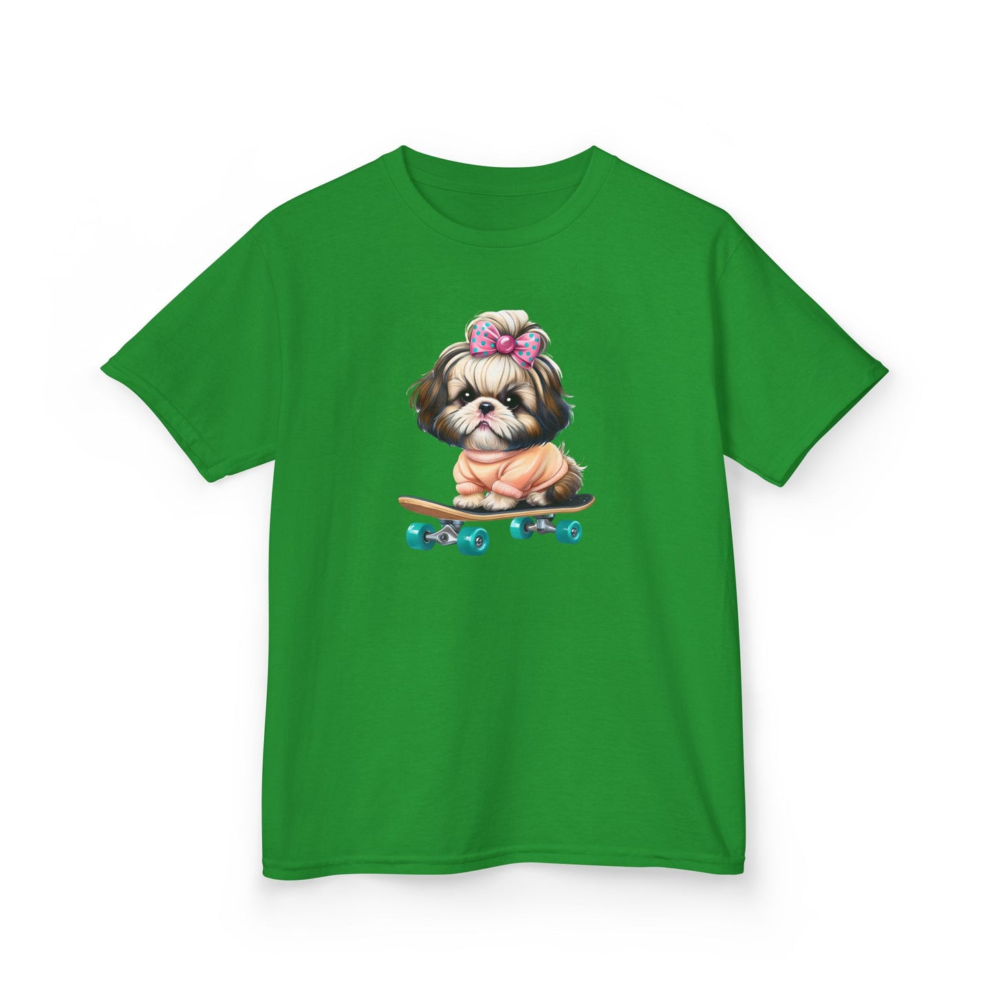 Cute Puppy Skateboard Kids Tee
