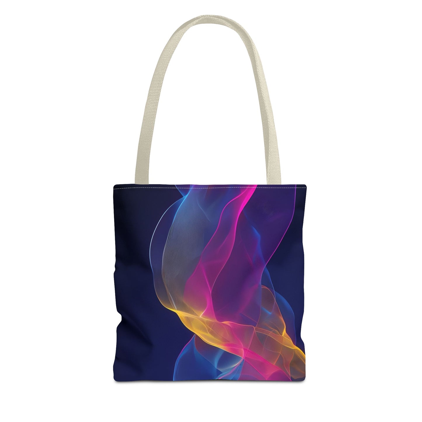 Colorful Abstract Tote Bag, Stylish Shopping Bag, Reusable Groceries Bag