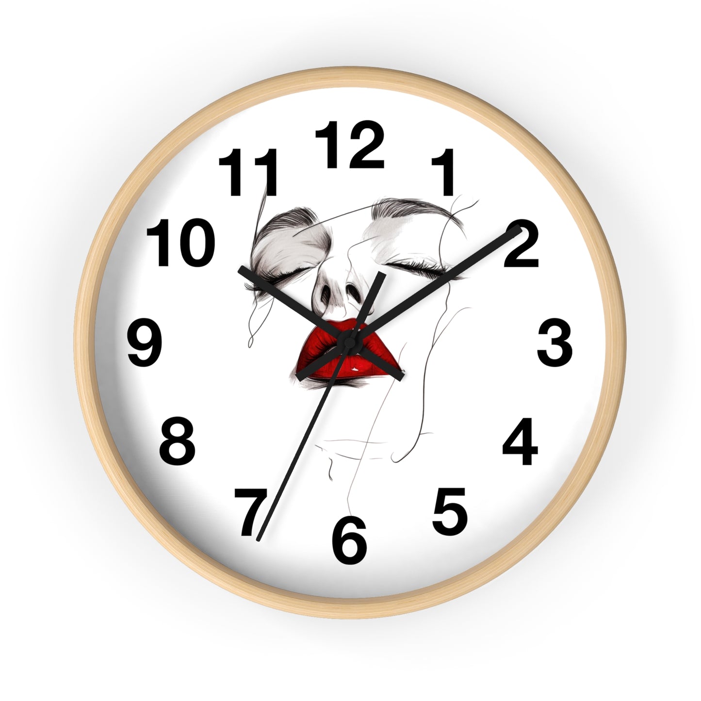 Stylish Art Deco Wall Clock, Modern Home Decor, Unique Gift for Her, Elegant Timepiece, Living Room Art