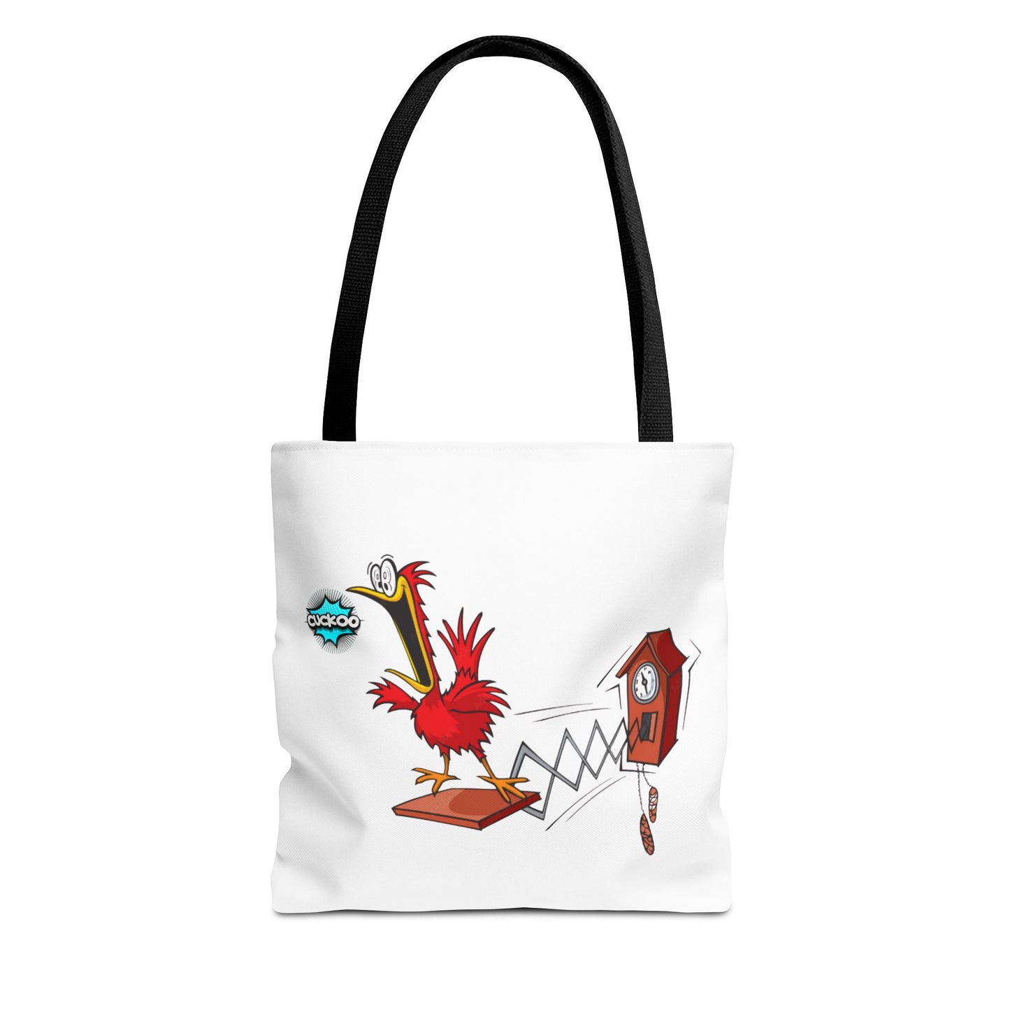 Quirky Cartoon Tote Bag, Funny Gift, Bird Lover's Bag, Everyday Use, Shopping