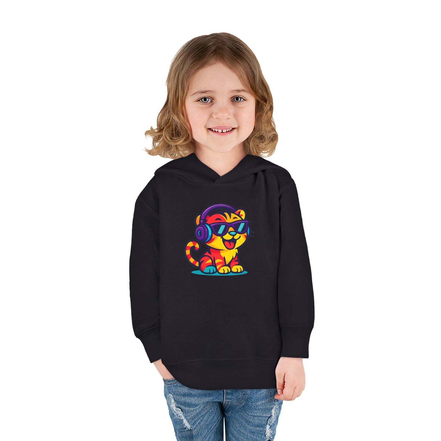 Colorful Tiger Hoodie for Toddlers | Fun Pullover for Kids, Cute Toddler Apparel, Kids' Gift, Birthday Present, Playtime Wear