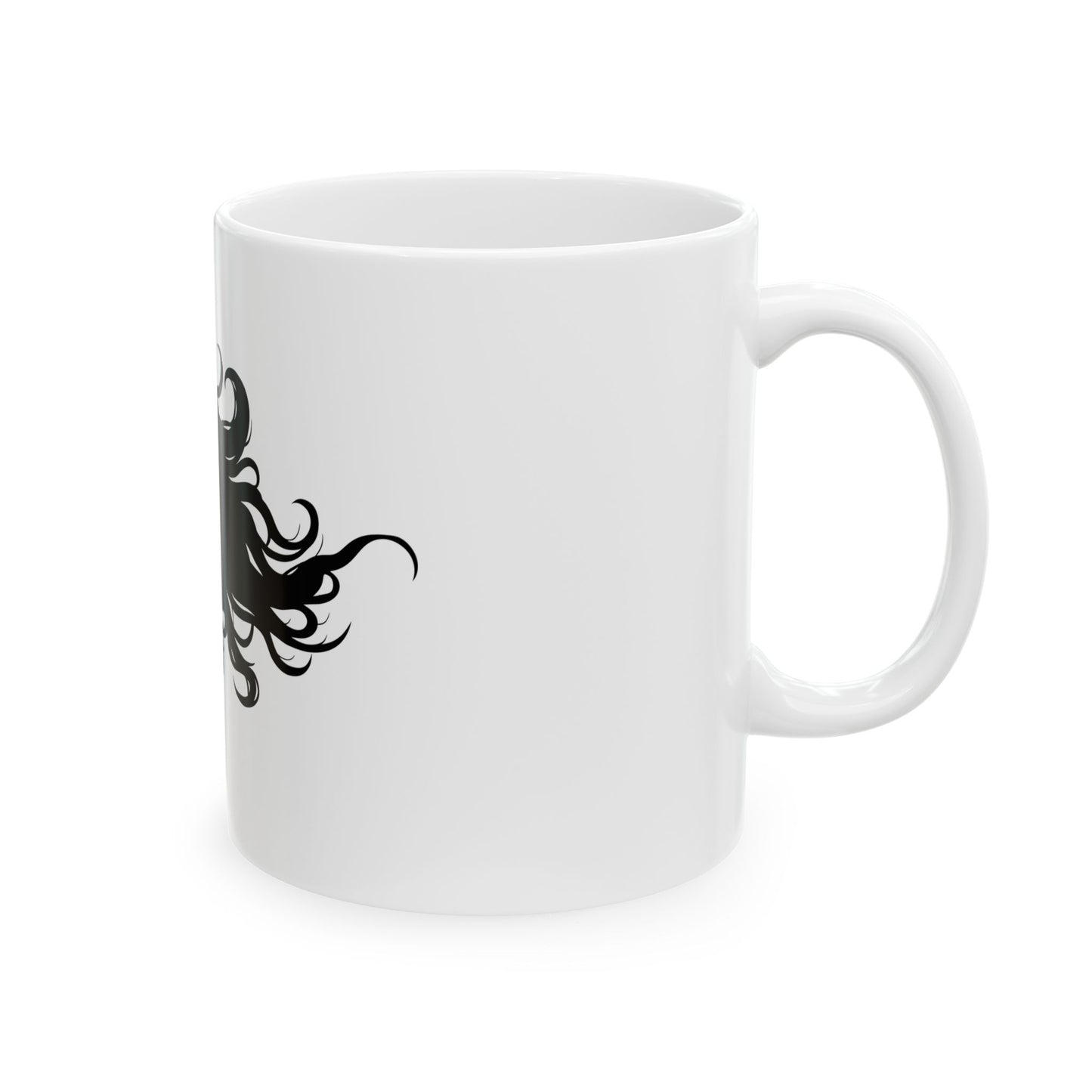 Elegant Silhouette Ceramic Mug - Perfect Gift for Coffee Lovers, Tea Enthusiasts, Office Decor, Birthdays, Home Use