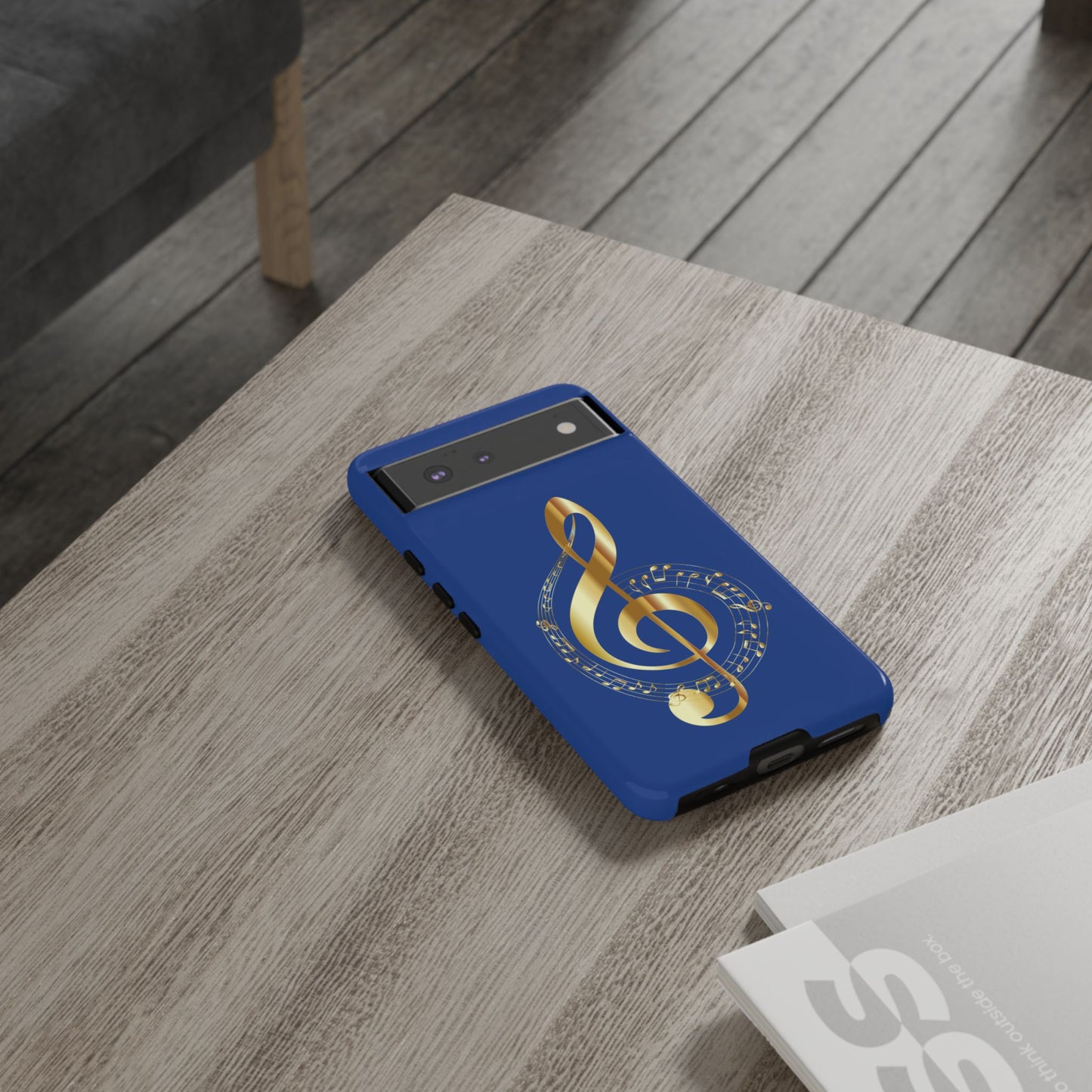 Tough Cases Blue and Gold Musical Note