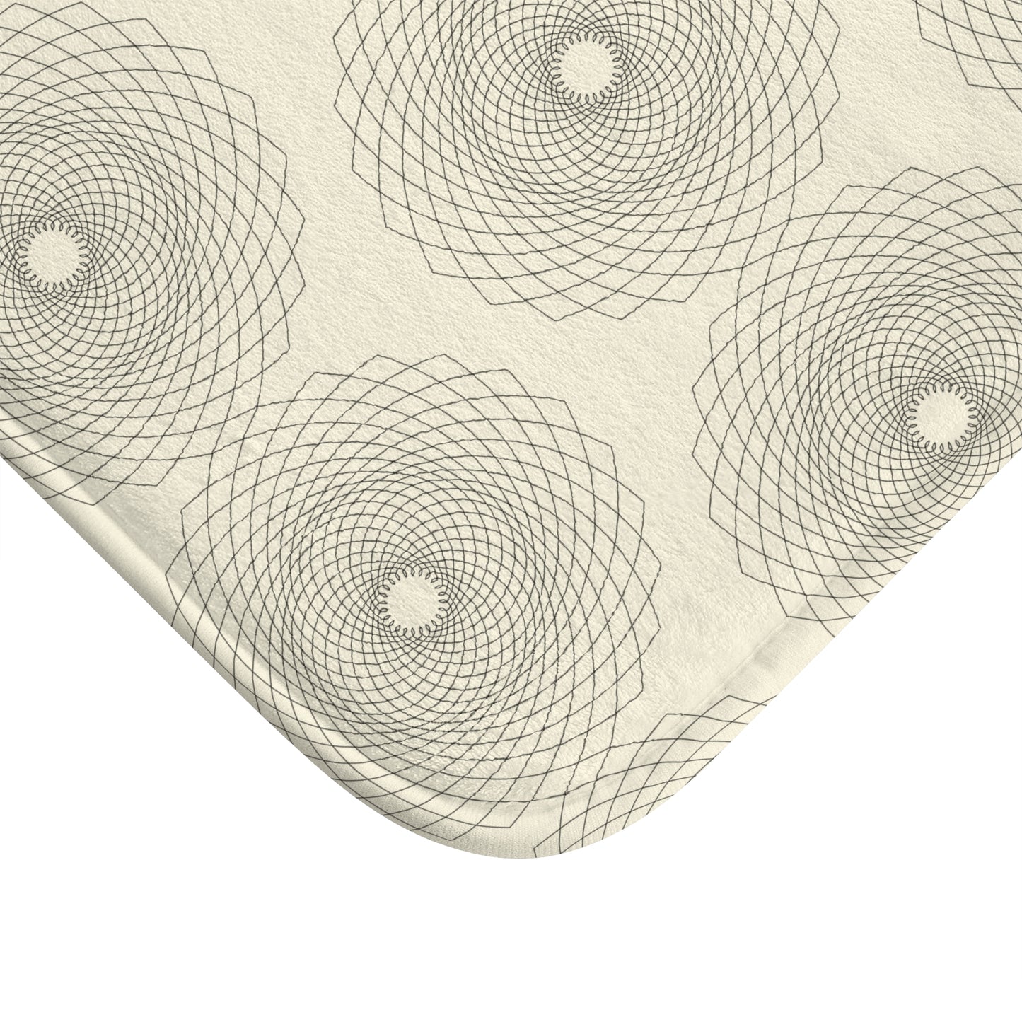 Elegant Geometric Bath Mat, Stylish Bathroom Decor, Non-Slip Bath Mat, Modern Home Accessories, Gift for Housewarming