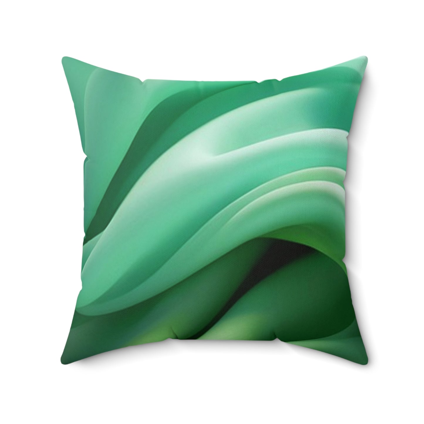 Tranquil Green Wave Pillow, Decorative Throw Pillow, Modern Home Decor, Cozy Cushion, Living Room Accent, Comfort Gift