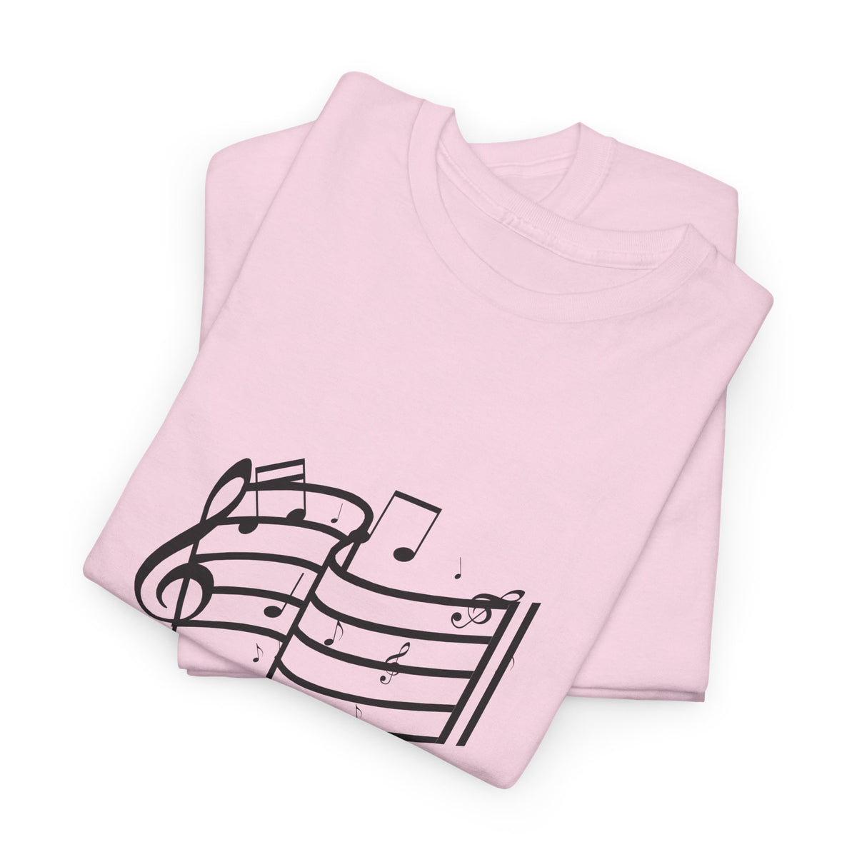Music Notes T‑Shirt — Minimalist Sheet Music Tee for Musicians & Music Lovers