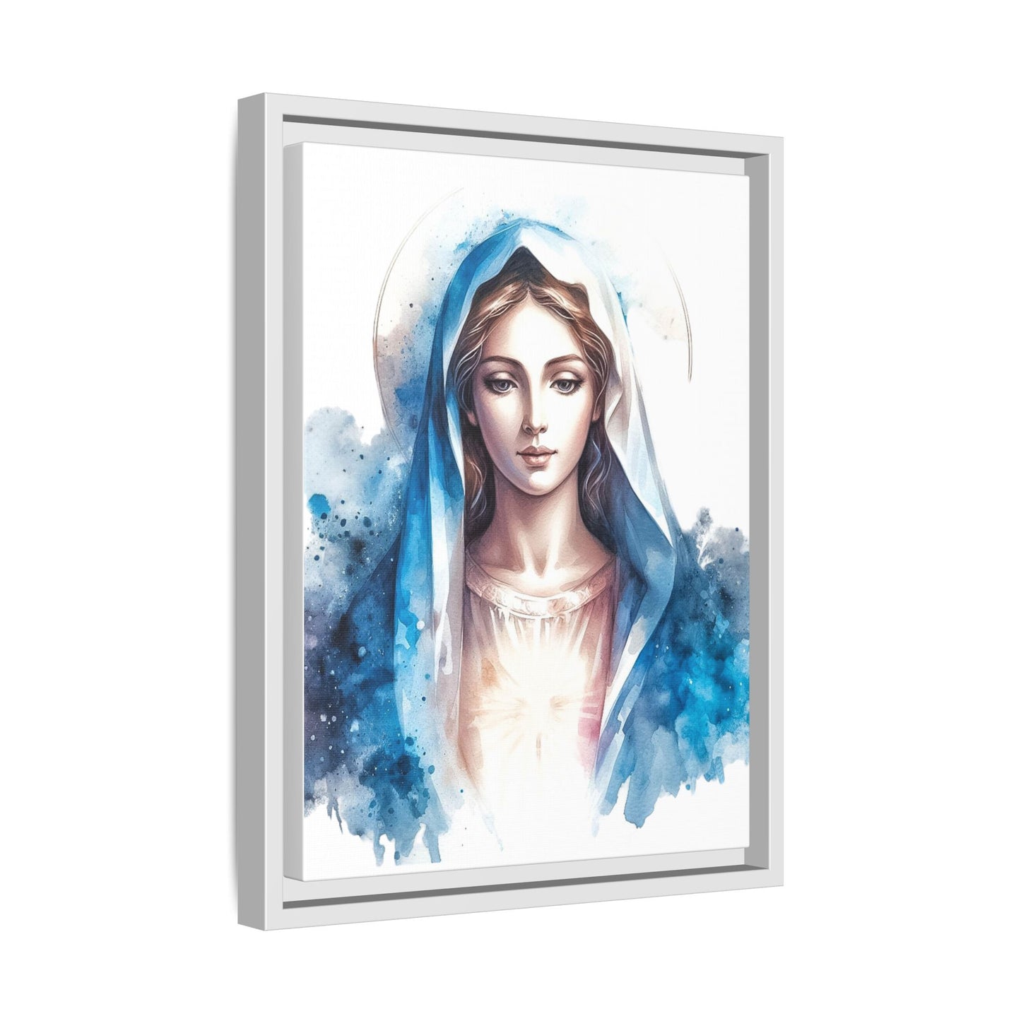 Framed Canvas Art Print, Spiritual Decor, Religious Artwork, Wall Decor, Gift for Faith, Elegant Home Decoration