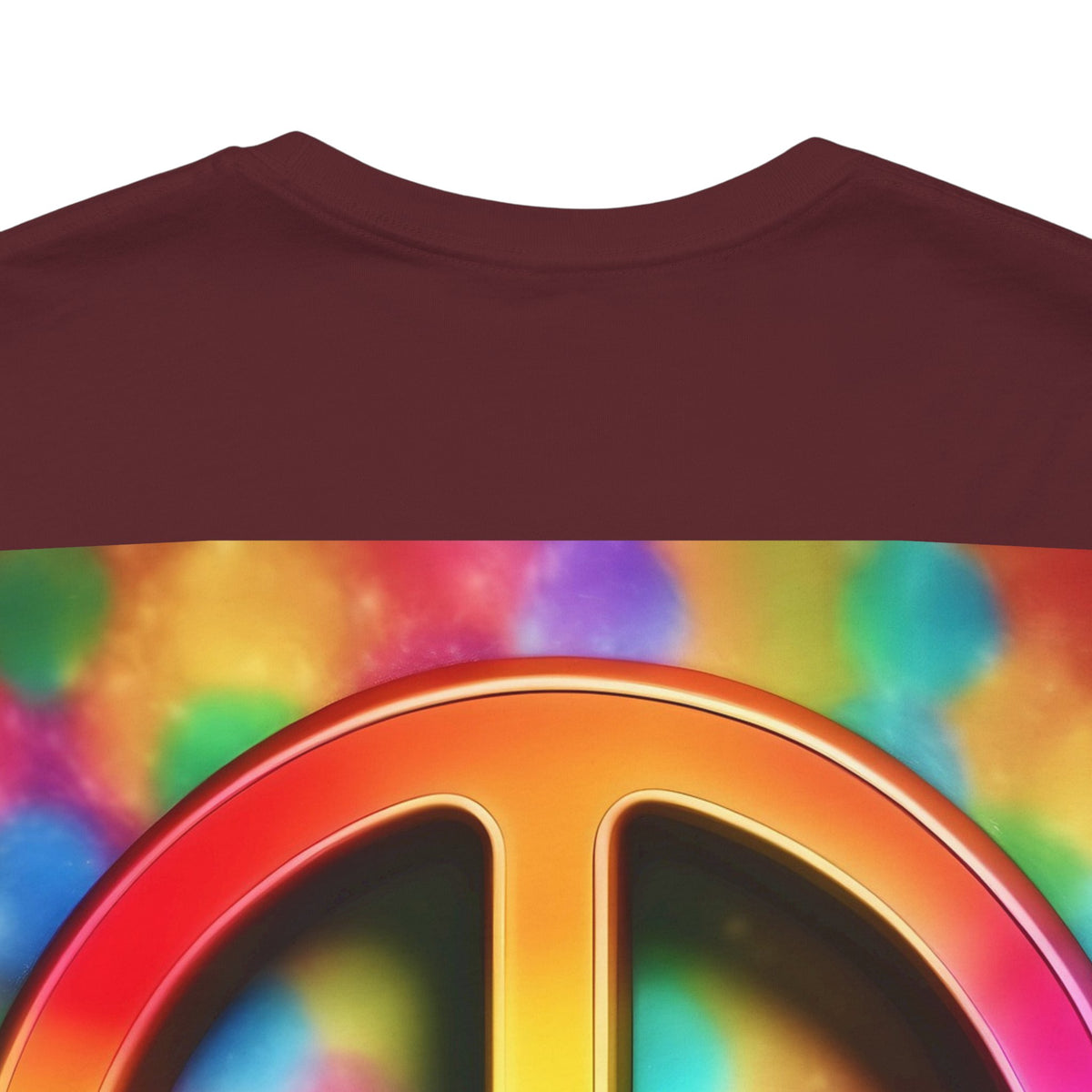 Peace Sign Tie-Dye Tee — Rainbow Hippie Peace Symbol T-Shirt