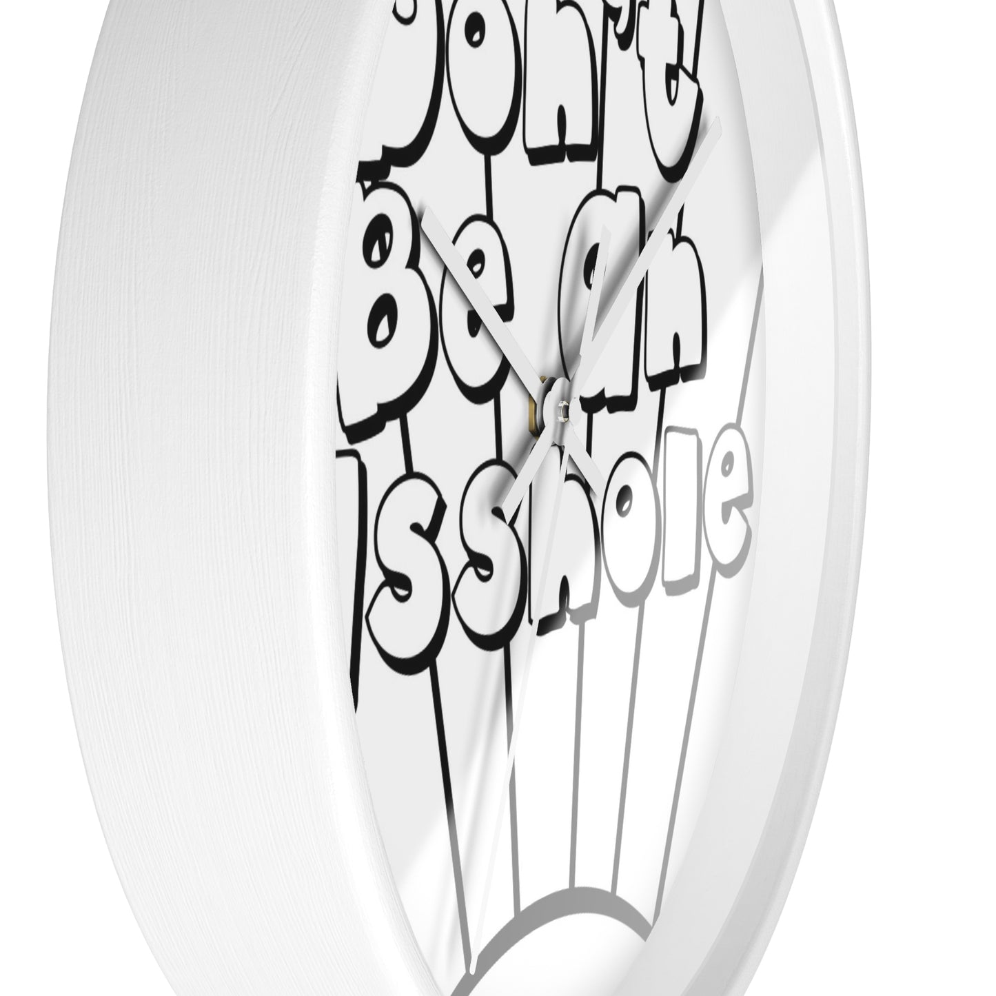 Playful Motivational Wall Clock - Perfect for Gifts, Home Decor, Office, Funny Quotes, Unique Timepieces