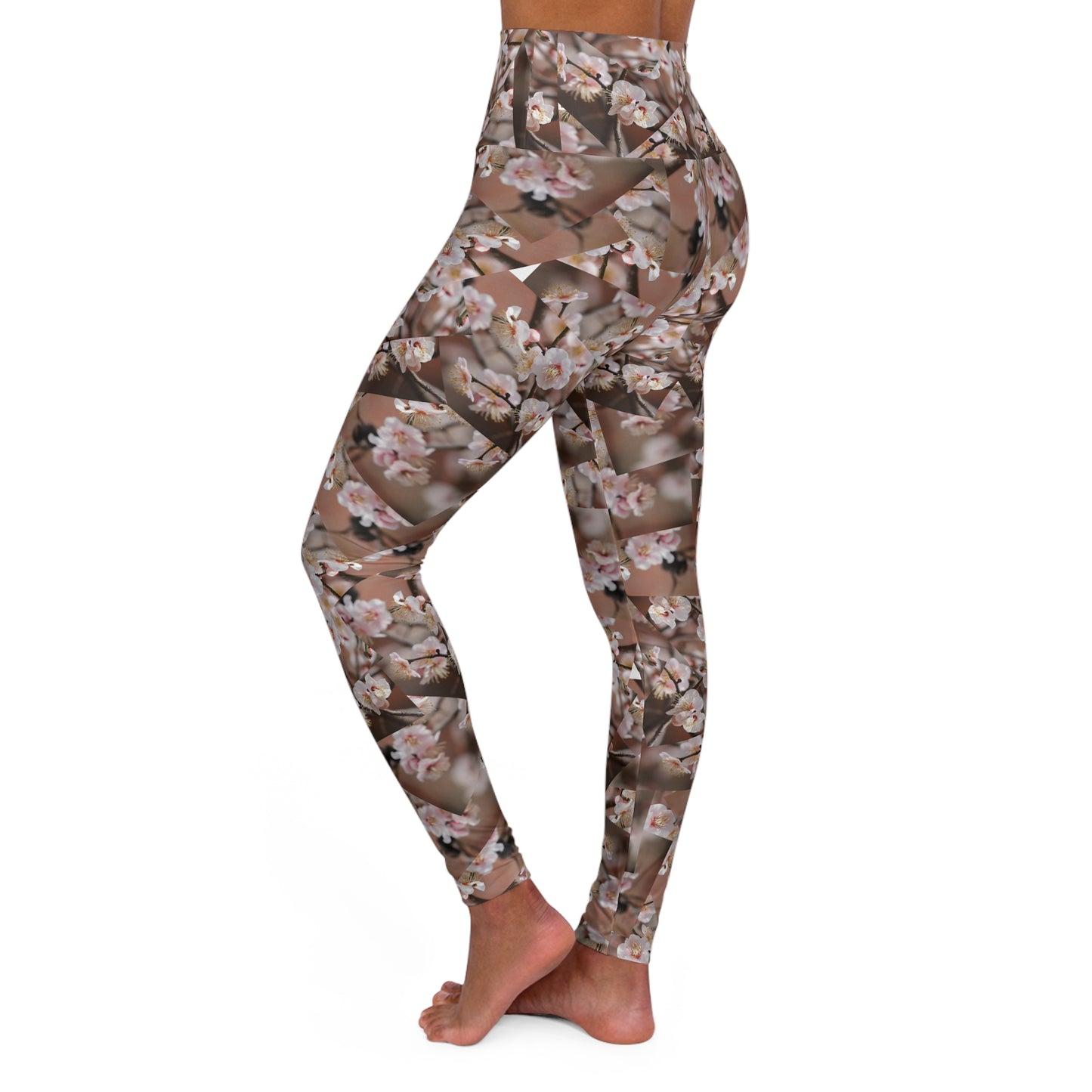 Floral High Waisted Yoga Leggings Comfortable Activewear