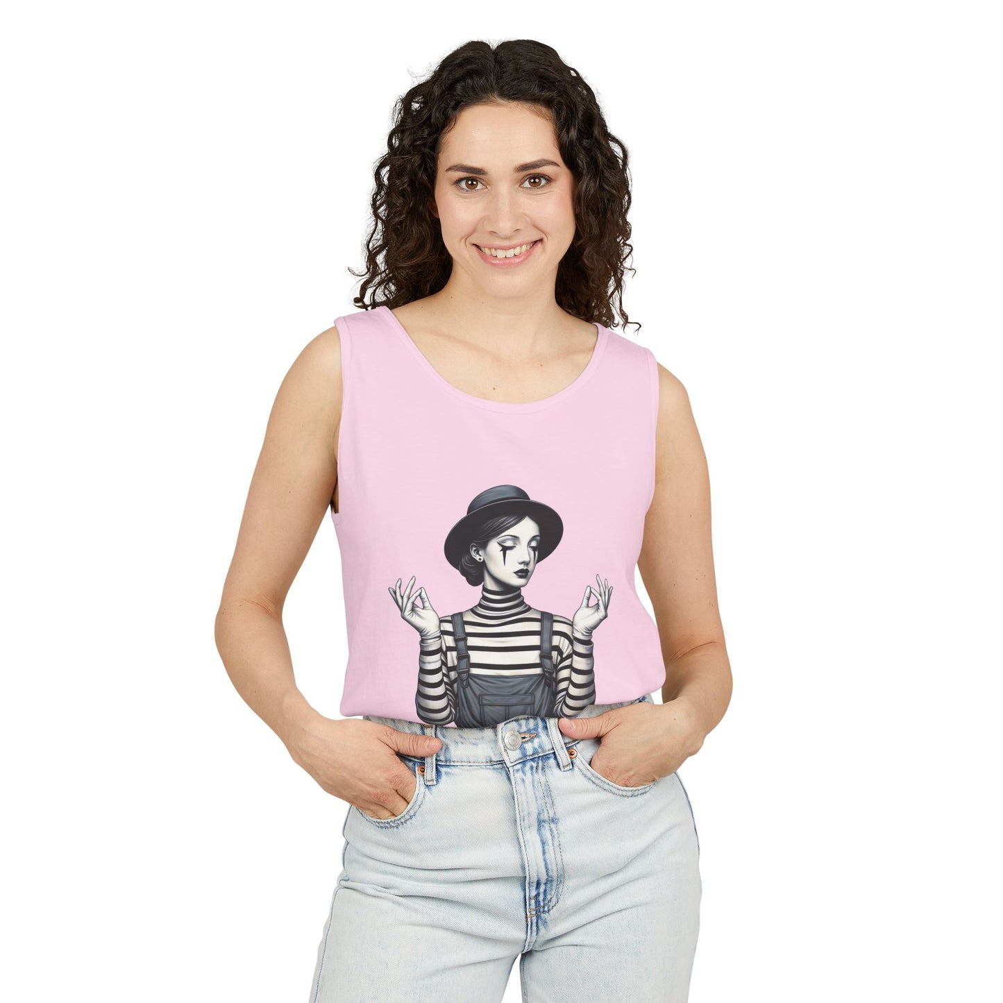 Bohemian Chic Tank Top with Artistic Print, Casual Summer Wear