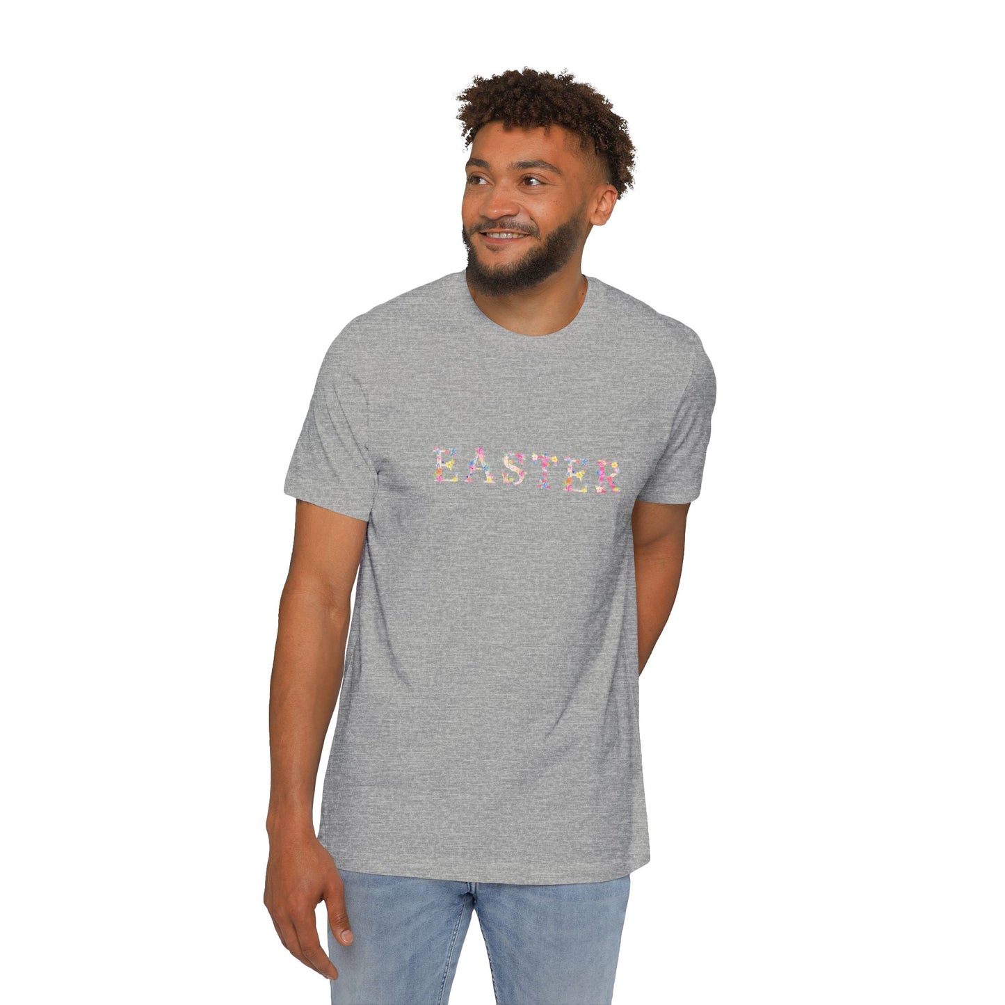 Easter Floral T-Shirt, Spring Tee, Unisex Jersey Shirt, Holiday Apparel, Spring Celebration Top