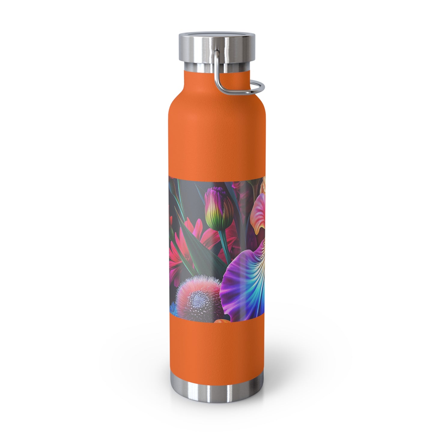 Astrological Copper Insulated Bottle, Cosmic Travel Mug, Horoscope Water Bottle, Starry Flask, Unique Gift for Astrology Lovers