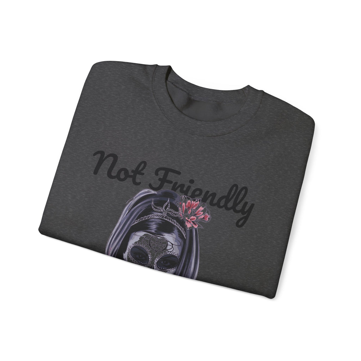 Edgy Skull Graphic Crewneck Sweatshirt | Halloween Gift, Casual Wear, Unisex Apparel, Cozy Sweatshirt, Unique Graphic Design