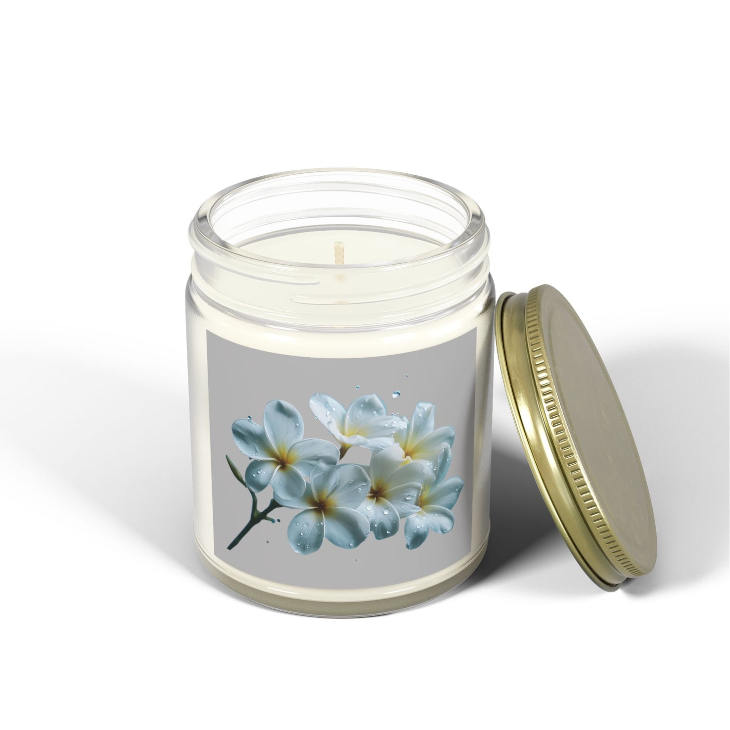Floral Scented Candles - Coconut Apricot Wax size 4oz and 9oz
