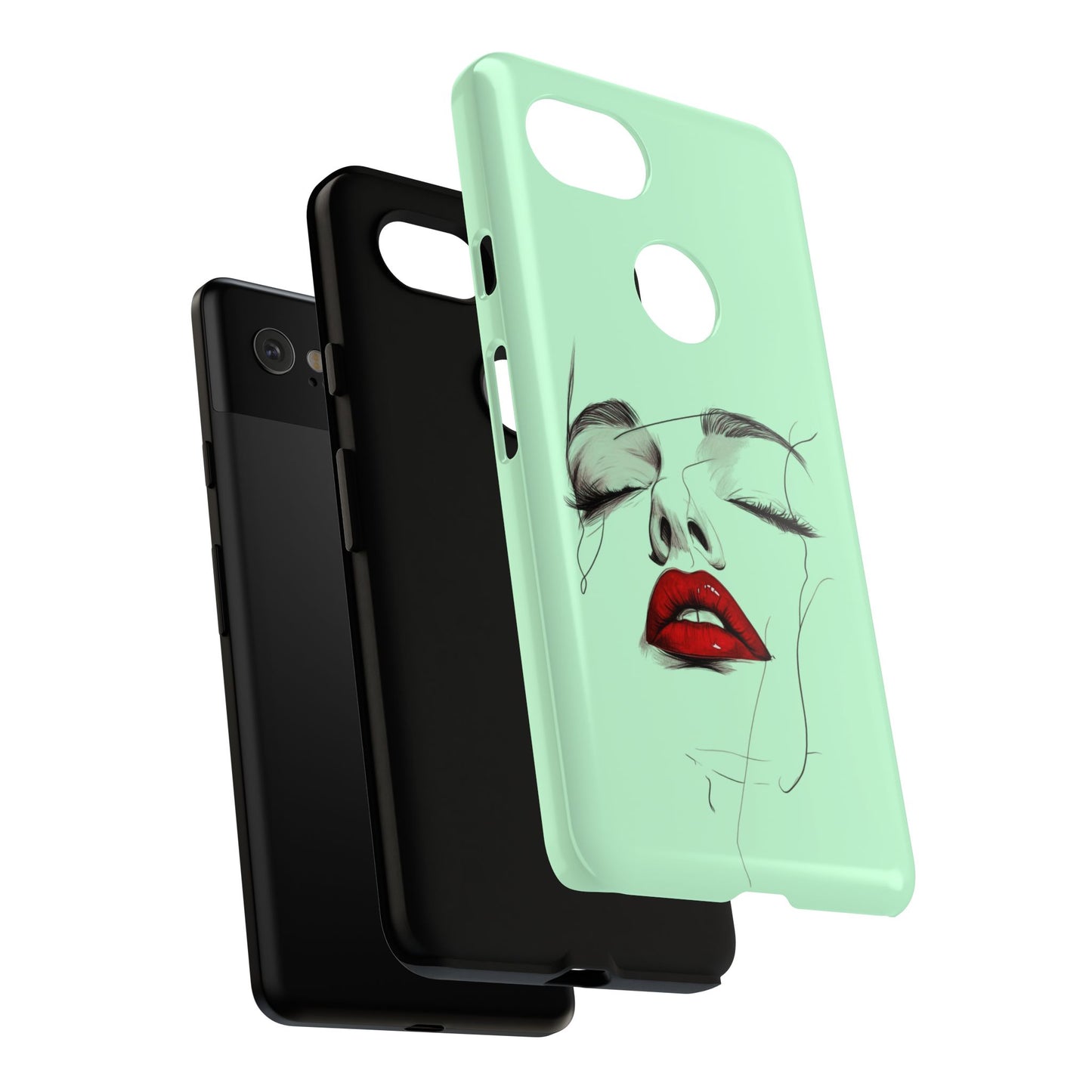 Stylish Phone Case, Artistic Phone Cover, Trendy Tech Accessory, Unique Cell Phone Protector, Gift for Her, Modern Aesthetic