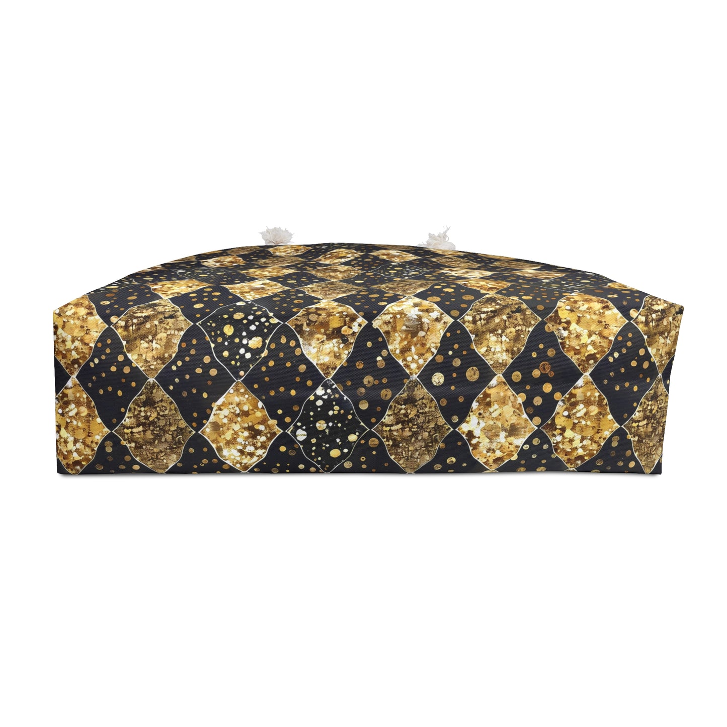 Elegant Gold and Black Weekender Bag