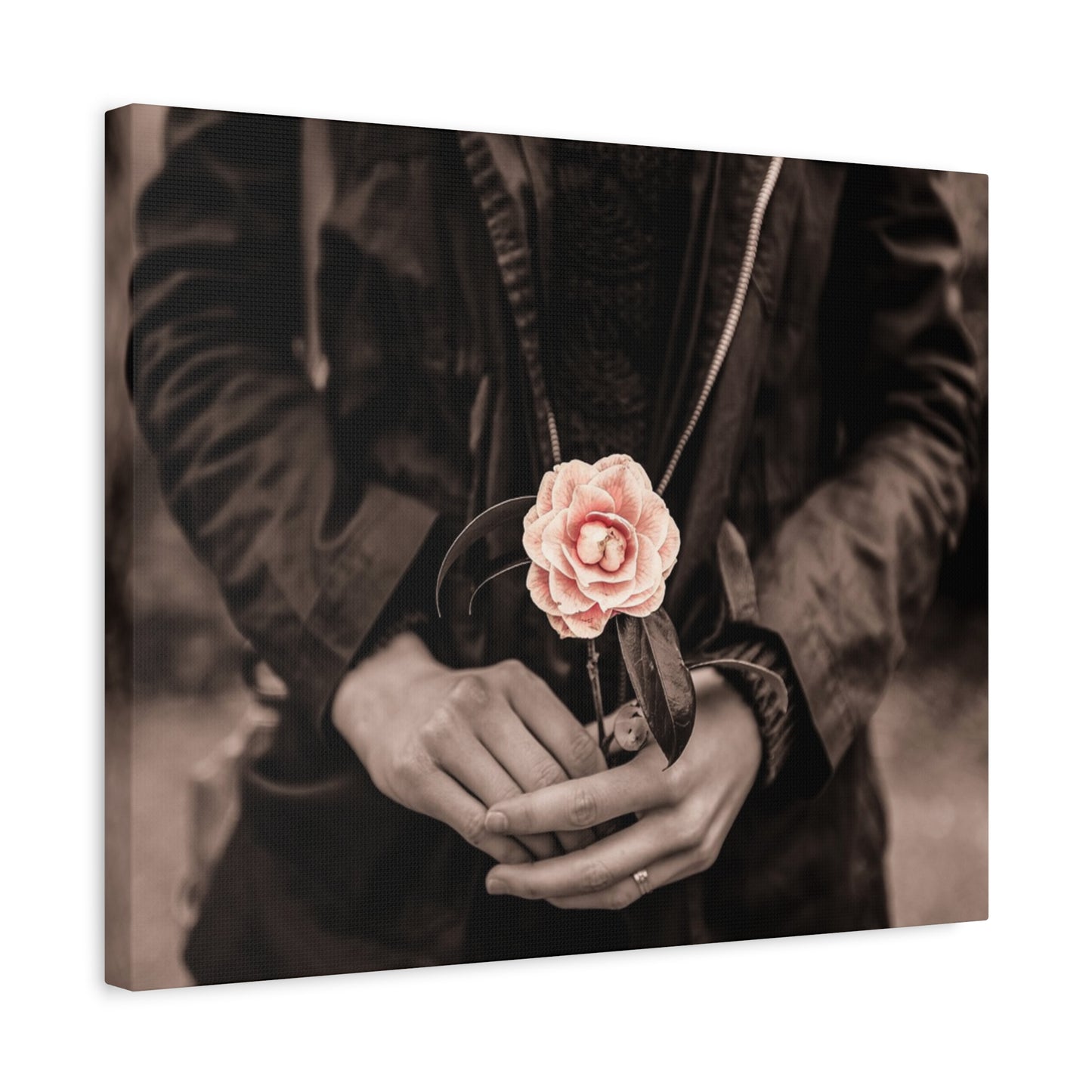 Floral Art Canvas Wall Decor, Modern Home Accent, Gift for Her, Office Decor, Inspirational Artwork