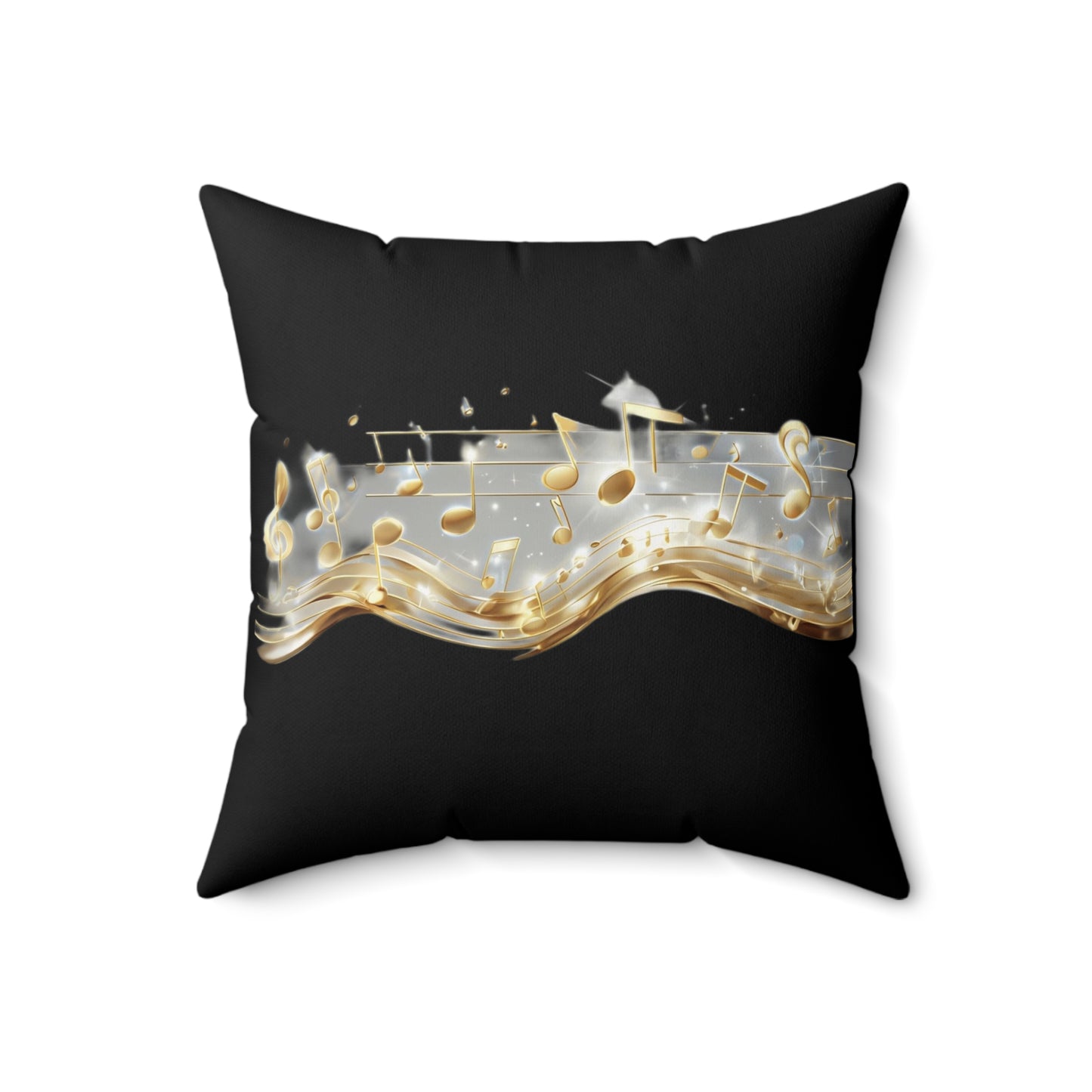 Musical Notes Decorative Pillow Perfect for Music Lovers, Home Decor, Throw Cushion