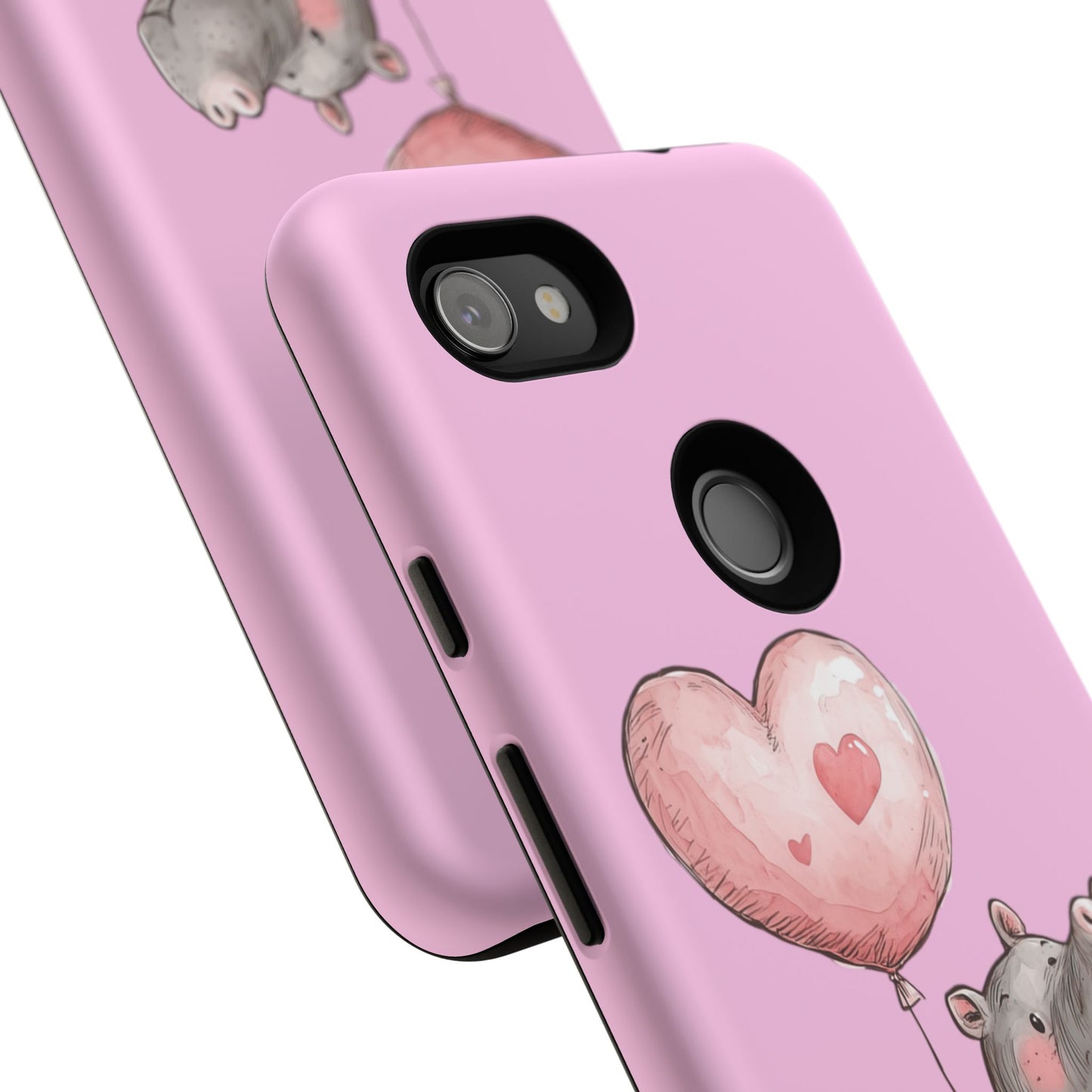 Cute Hippo Phone Case | Good Vibes, Gift for Friends, Cute Phone Accessories, Animal Lover Gift, Happy Phone Cover