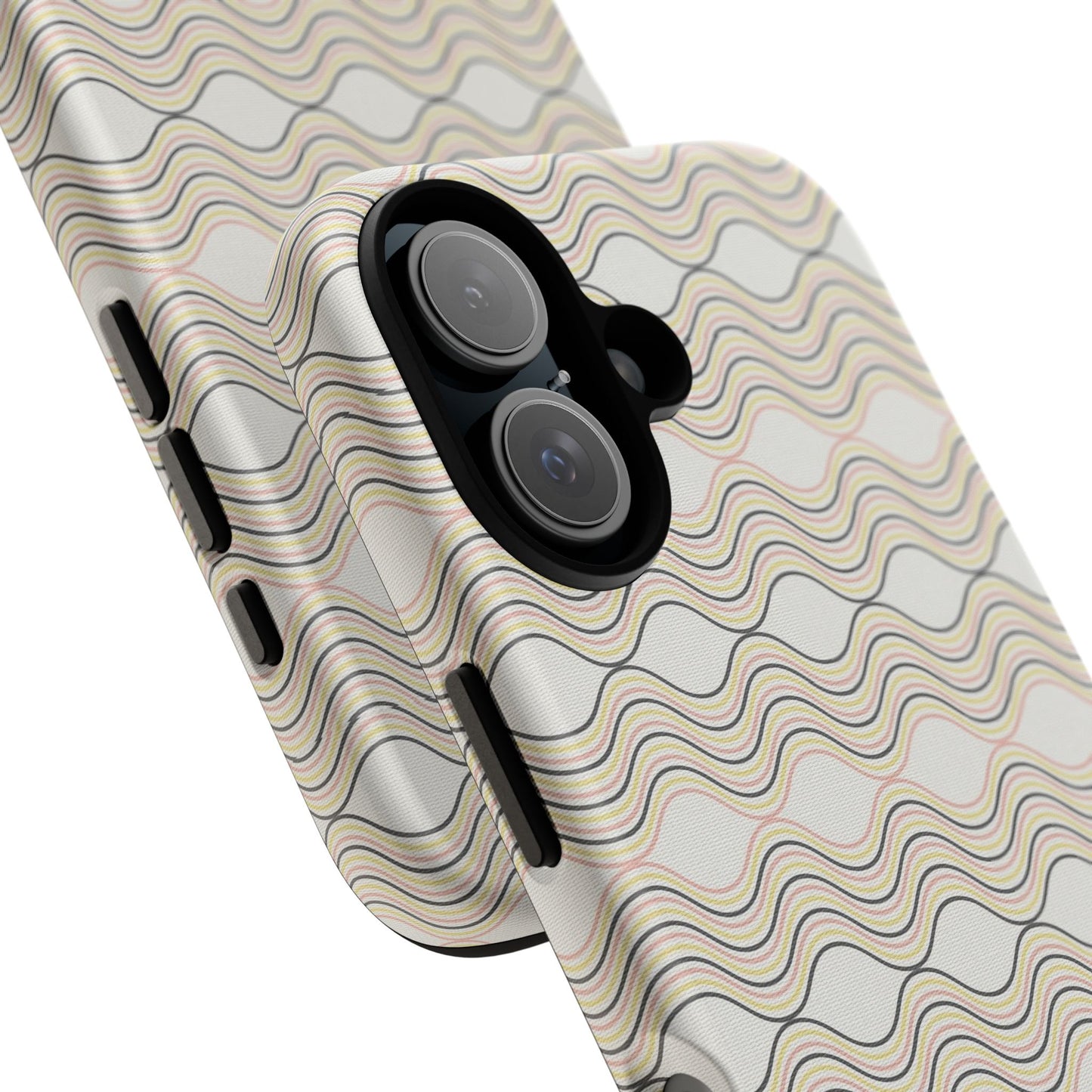Stylish Phone Case for Tough Protection, Wavy Design, Chic Accessory, Gift for Her, Trendy Tech, Holiday Gift Idea