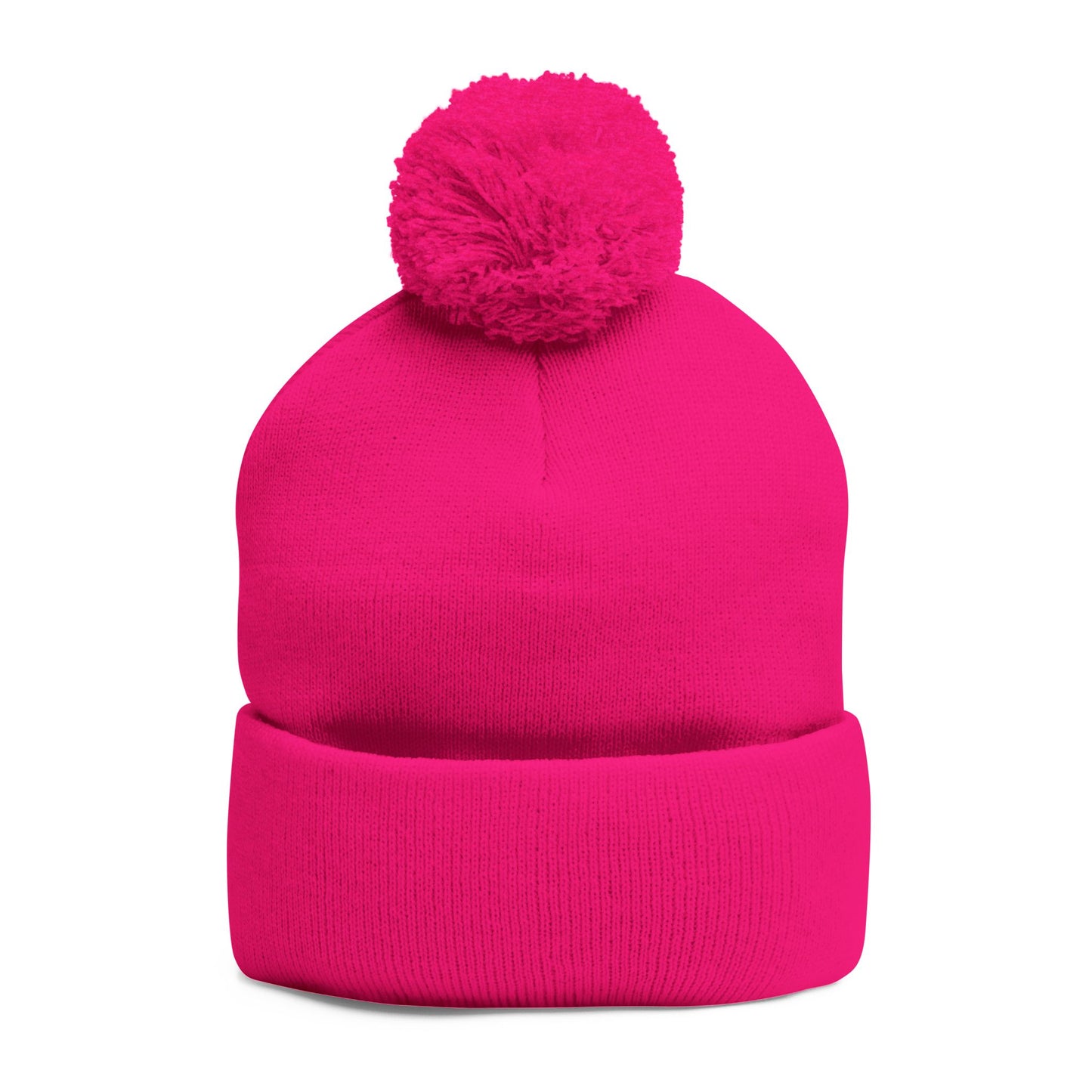 Cozy Pom-Pom Knit Cap, Winter Beanie, Embroidered Hat, Gift for Him/Her, Stylish Knitwear, Cold Weather Accessory
