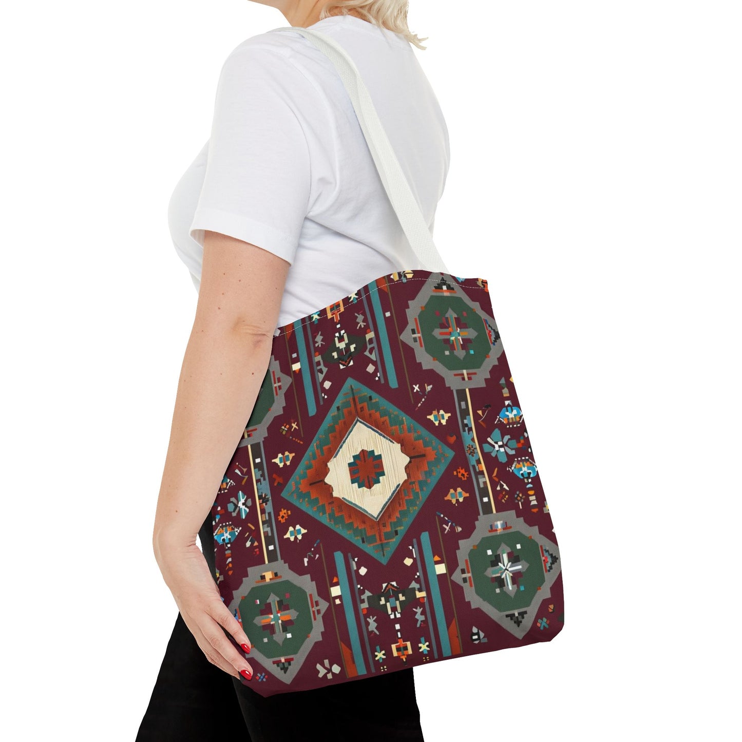 Bohemian Tote Bag, Stylish Reusable Shopping Bag