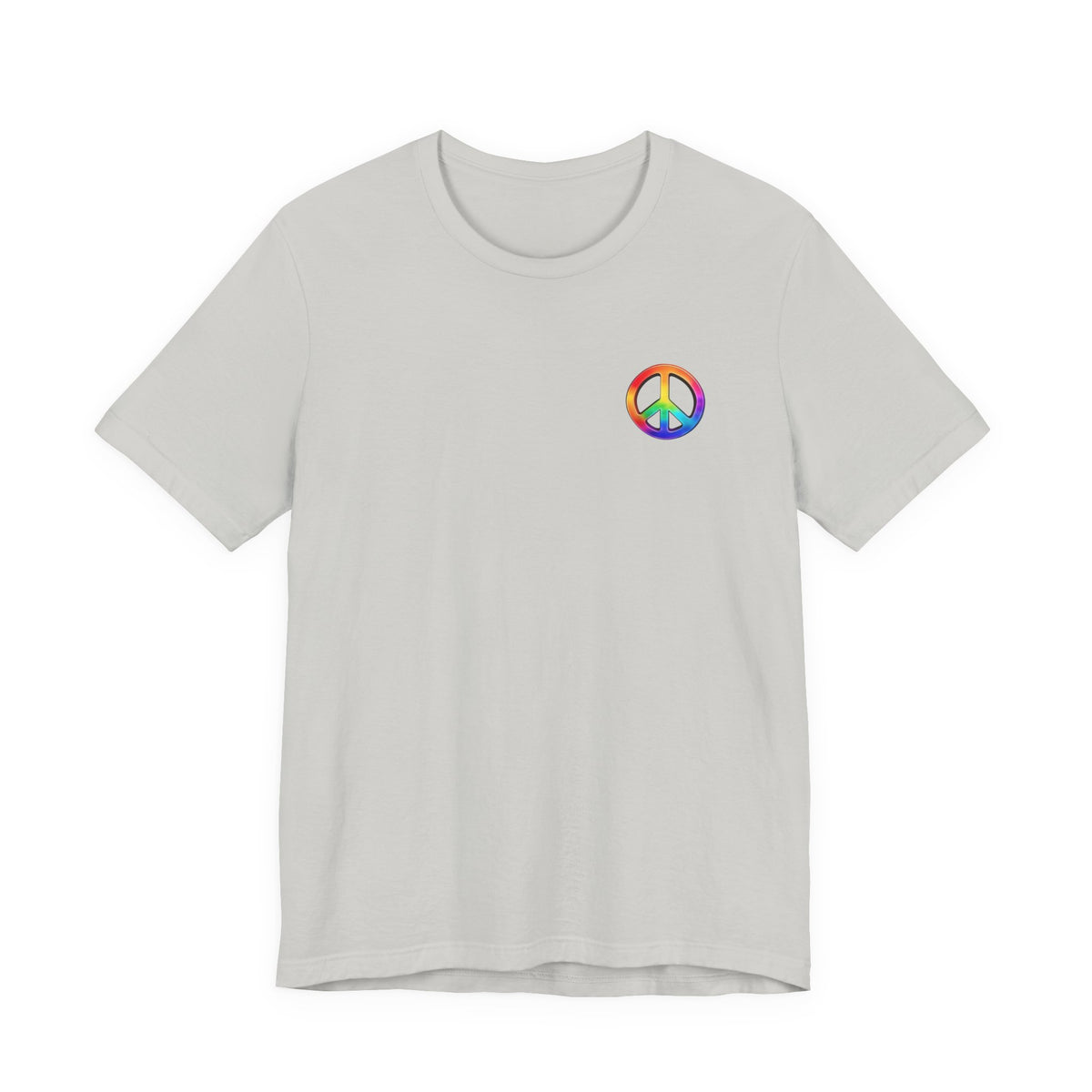 Peace Sign Tie-Dye Tee — Rainbow Hippie Peace Symbol T-Shirt