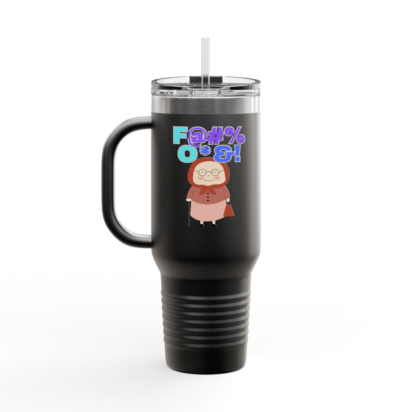 Funny Insulated Travel Mug, 40oz - Hilarious Grandma Design, Perfect Gift for Coffee Lovers, Road Trips, Birthdays, Everyday Use
