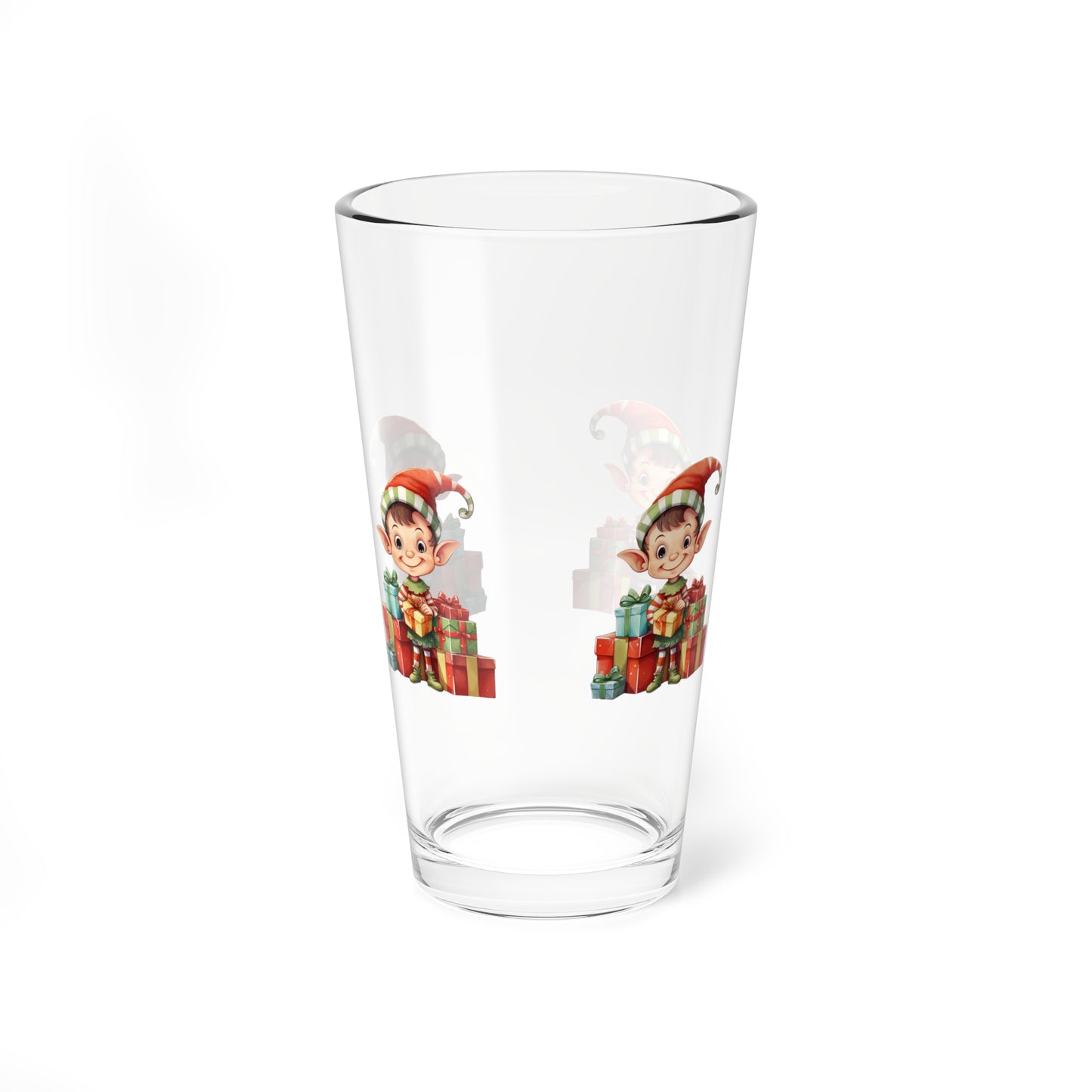 Festive Mixing Glass for Holiday Cheer, Fun Barware, Christmas Drinkware, Unique Gift for Mixology Lovers, Holiday Parties