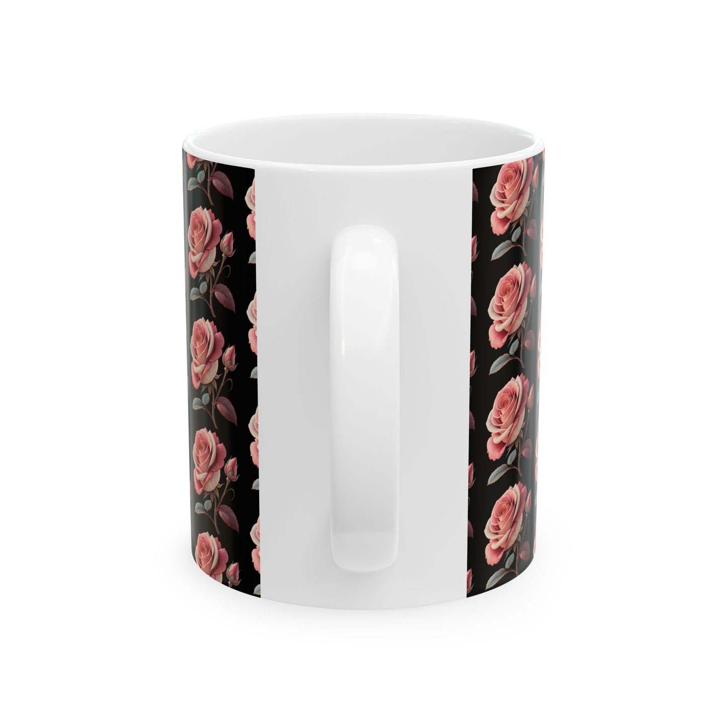 Ceramic Mug, (11oz, 15oz) Roses